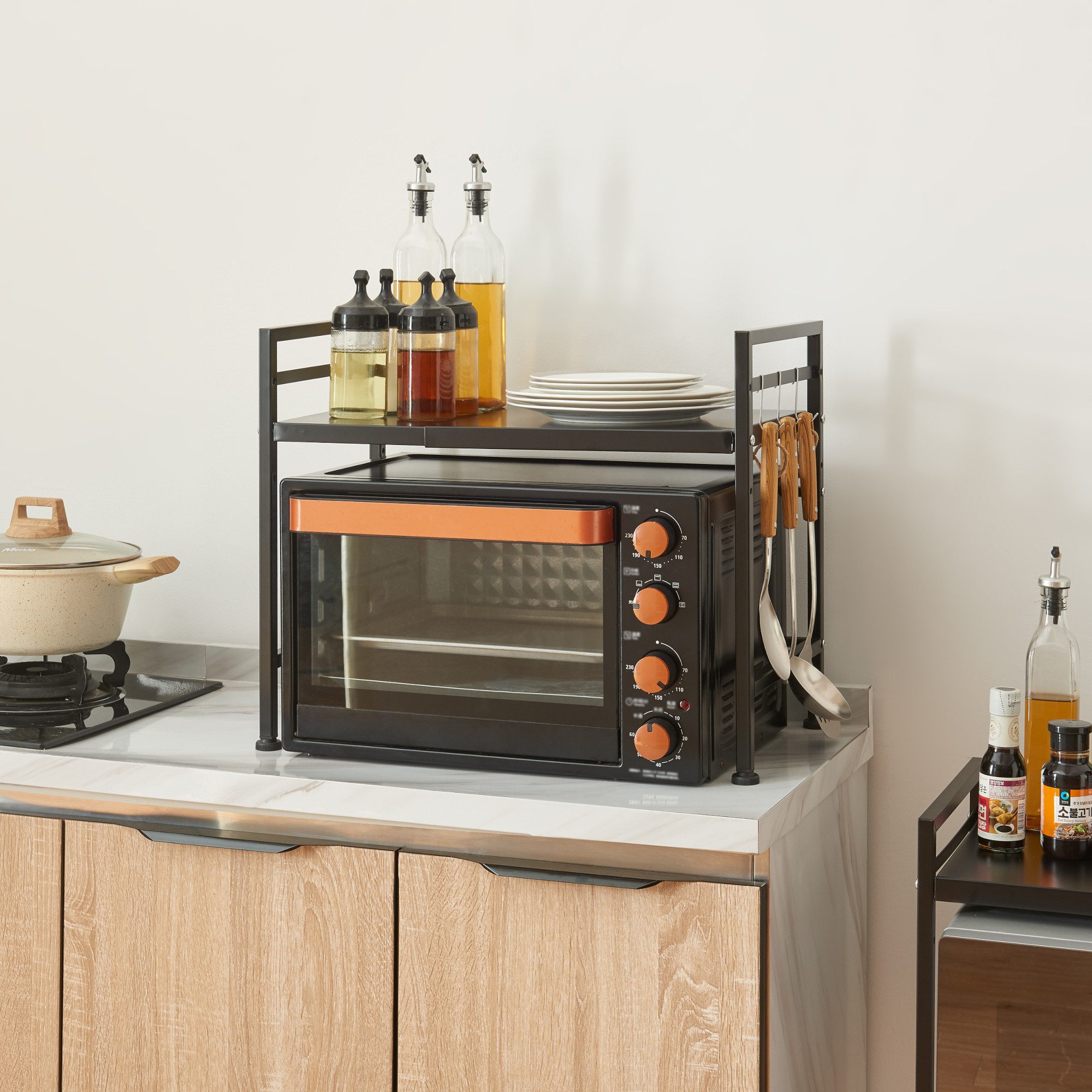 en.casa Küchenregal, »Sorsele« Mikrowellenregal mit 1 Ablage verstellbar Me günstig online kaufen