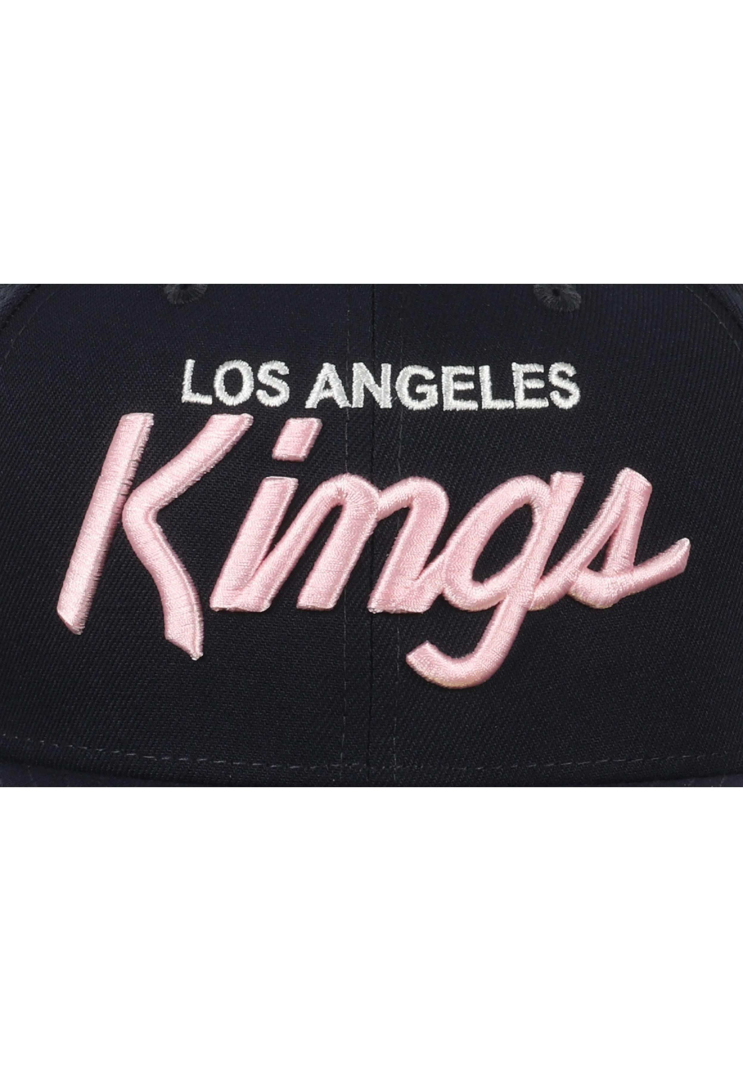 New Era Flat Cap Los Angeles Kings NHL Marineblau Rosa 59Fifty Basecap New Era (1-St)