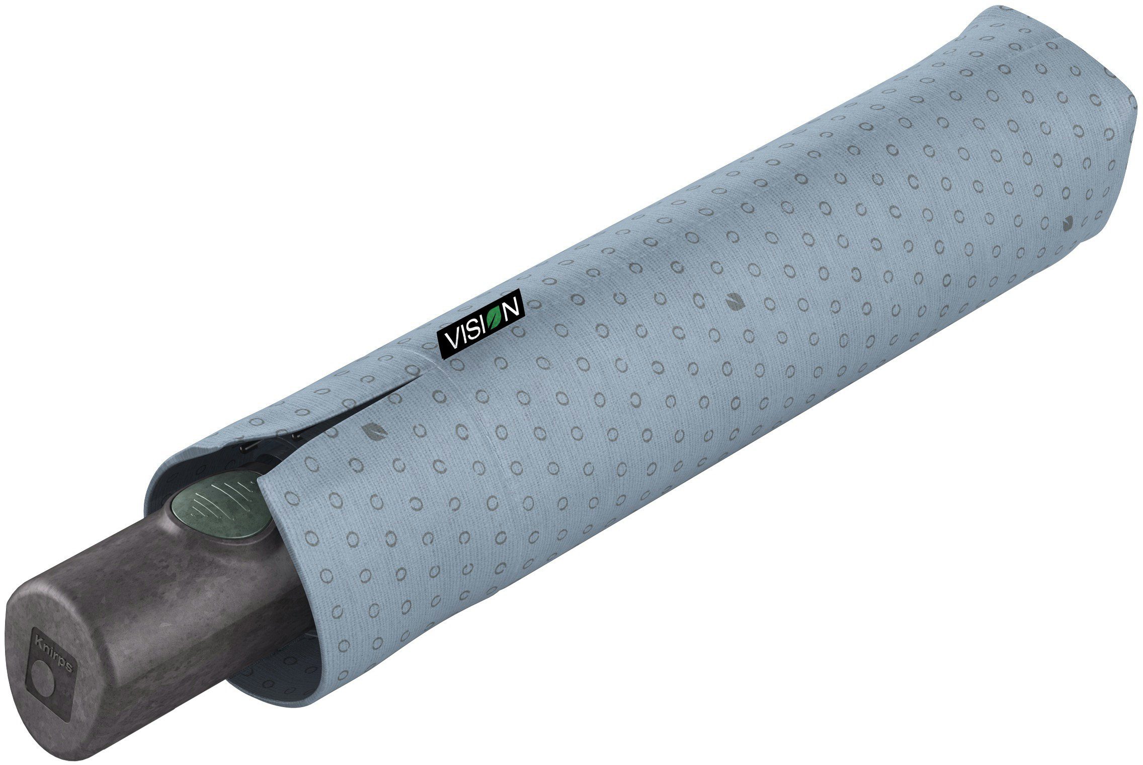Knirps® Taschenregenschirm Vision Duomatic, Air Clouds, aus PET recyceltem Schirmdach