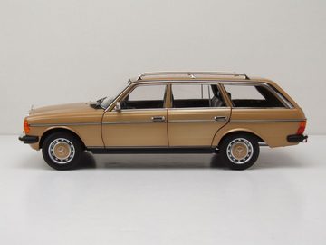 Norev Modellauto Mercedes 200 T-Modell S123 Kombi 1982 gold metallic Modellauto 1:18, Maßstab 1:18