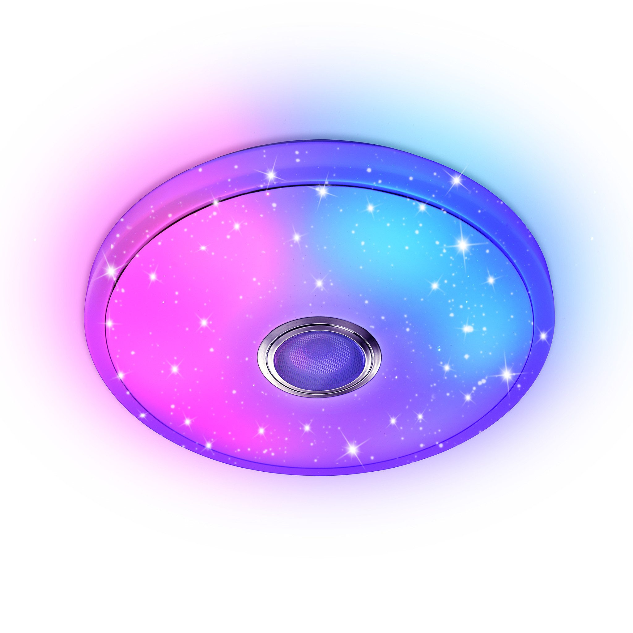 FIVMEN LED Deckenleuchte Deckenlampe 36W/48W Dimmbar Ceiling Light mit Bluetooth Lautsprecher, LED fest integriert