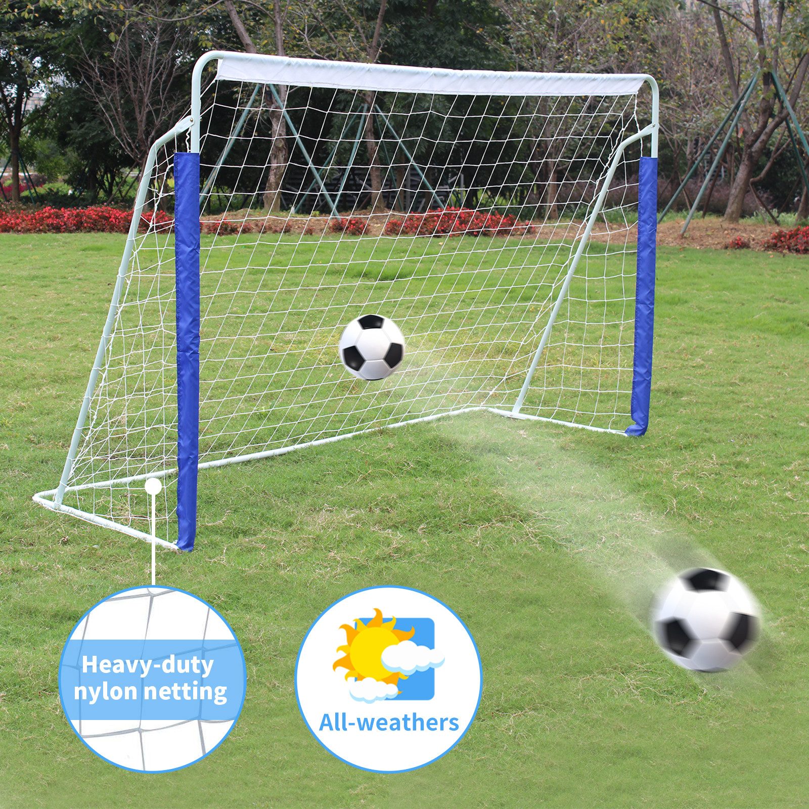 Fine Life Pro Ballwand Tragbares Fußballtor für den Garten