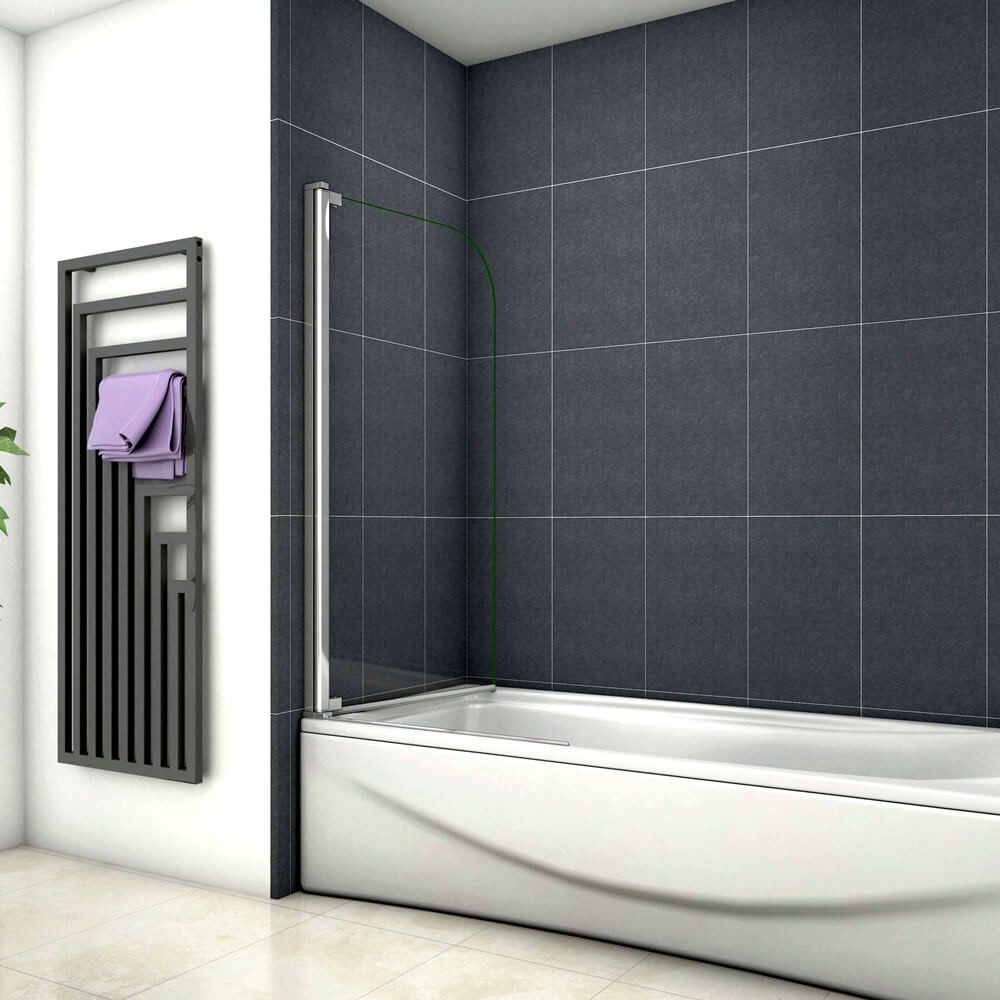 Thumbnail - duschspa Badewannenaufsatz 8mm 80x140cm Drehwand auf Badewanne Duschabtrennung Badewannenaufsatz, Einscheibensicherheits...
