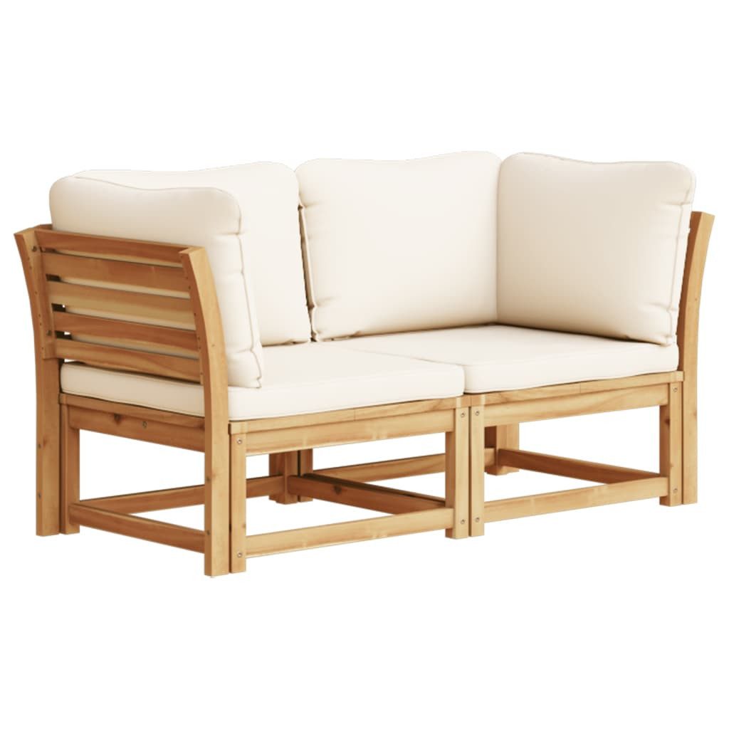 vidaXL Sofaelement Gartensofa mit Kissen 2-Sitzer günstig online kaufen