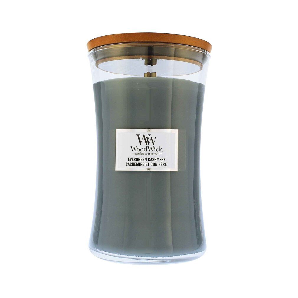 Woodwick Duftkerze Evergreen Cashmere Duftkerze mit Docht 609 g