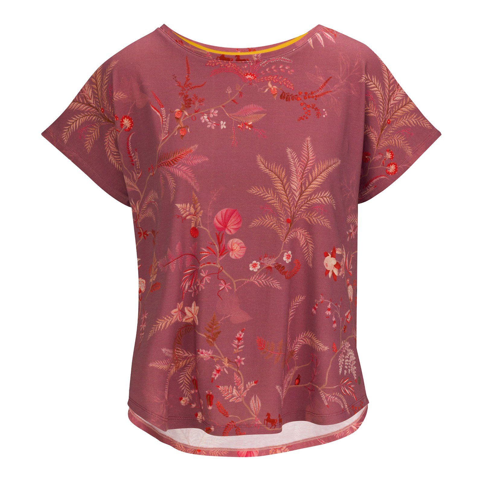 PiP Studio Yoga & Relax Shirt Tatum Sport Top Isola aus atmungsaktiver Baumwollmischung isola pink