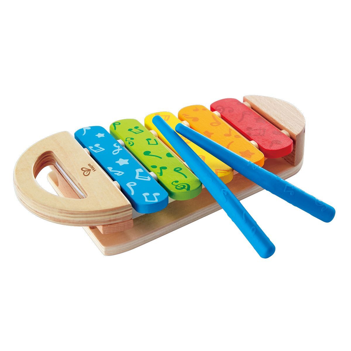 HAMELIN PAPERBRANDS Xylophon Hape Kinderinstrument Xylophon Regenbogen