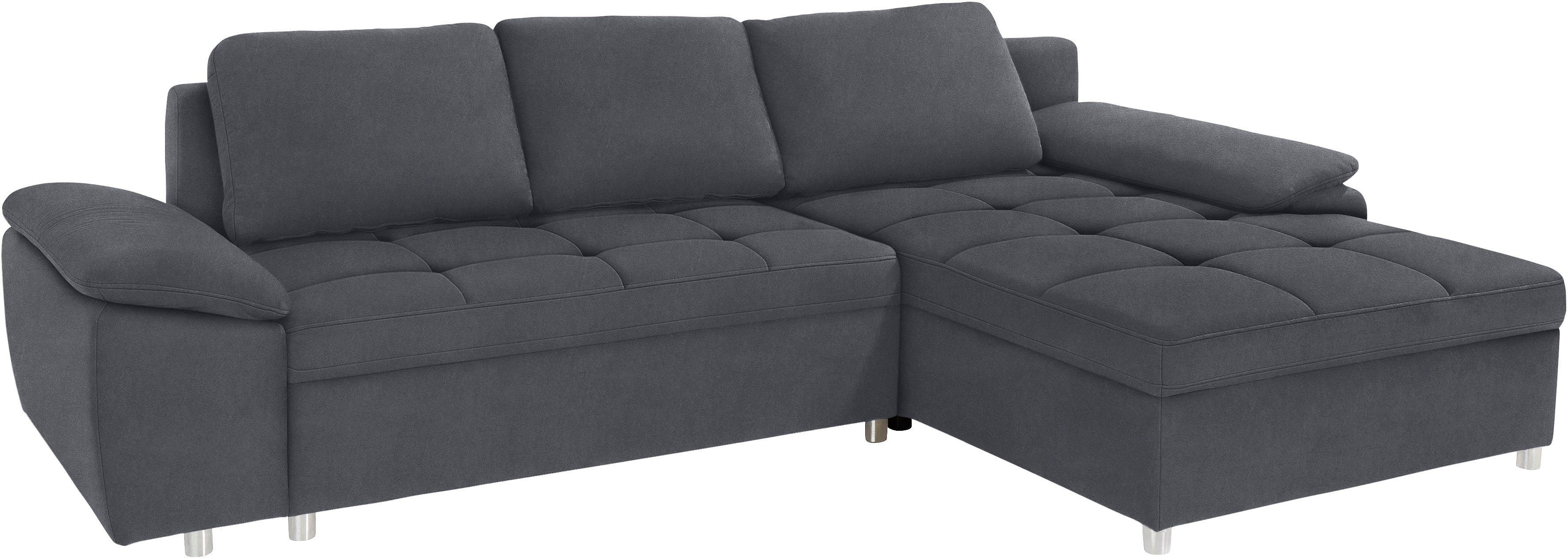 Home affaire Ecksofa Labene L-Form, wahlweise mit Bettfunktion und Bettkasten, auch als XXL-Variante