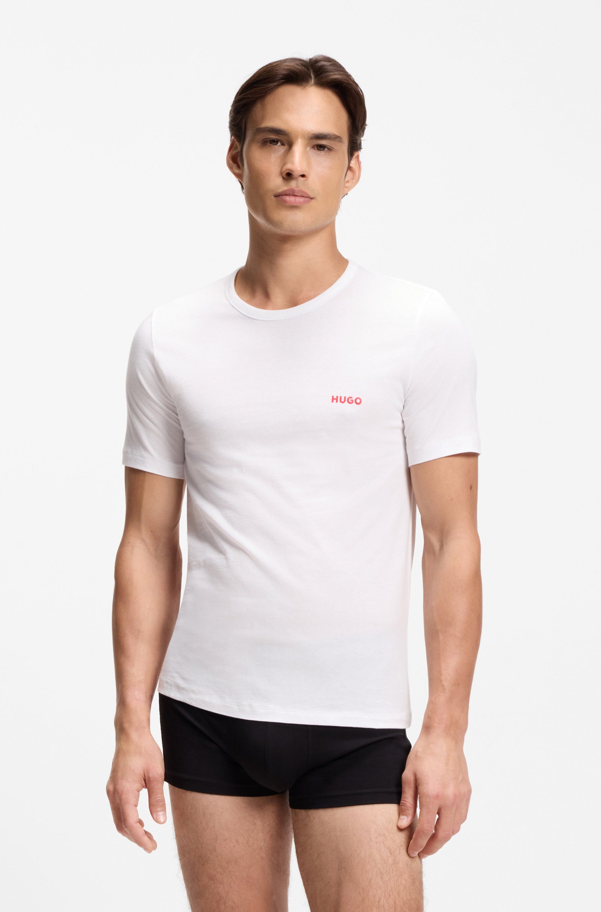HUGO T-Shirt RN TRIPL (Packung, 3-tlg) mit Rundhalsausschnitt