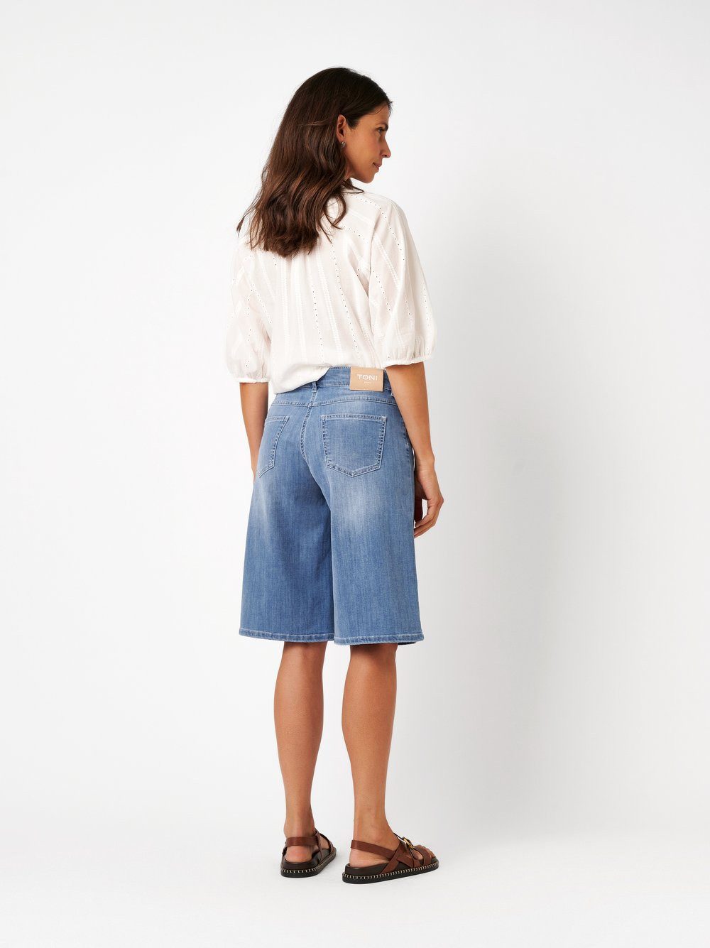 TONI Jeansbermudas aus softem Sommer-Denim