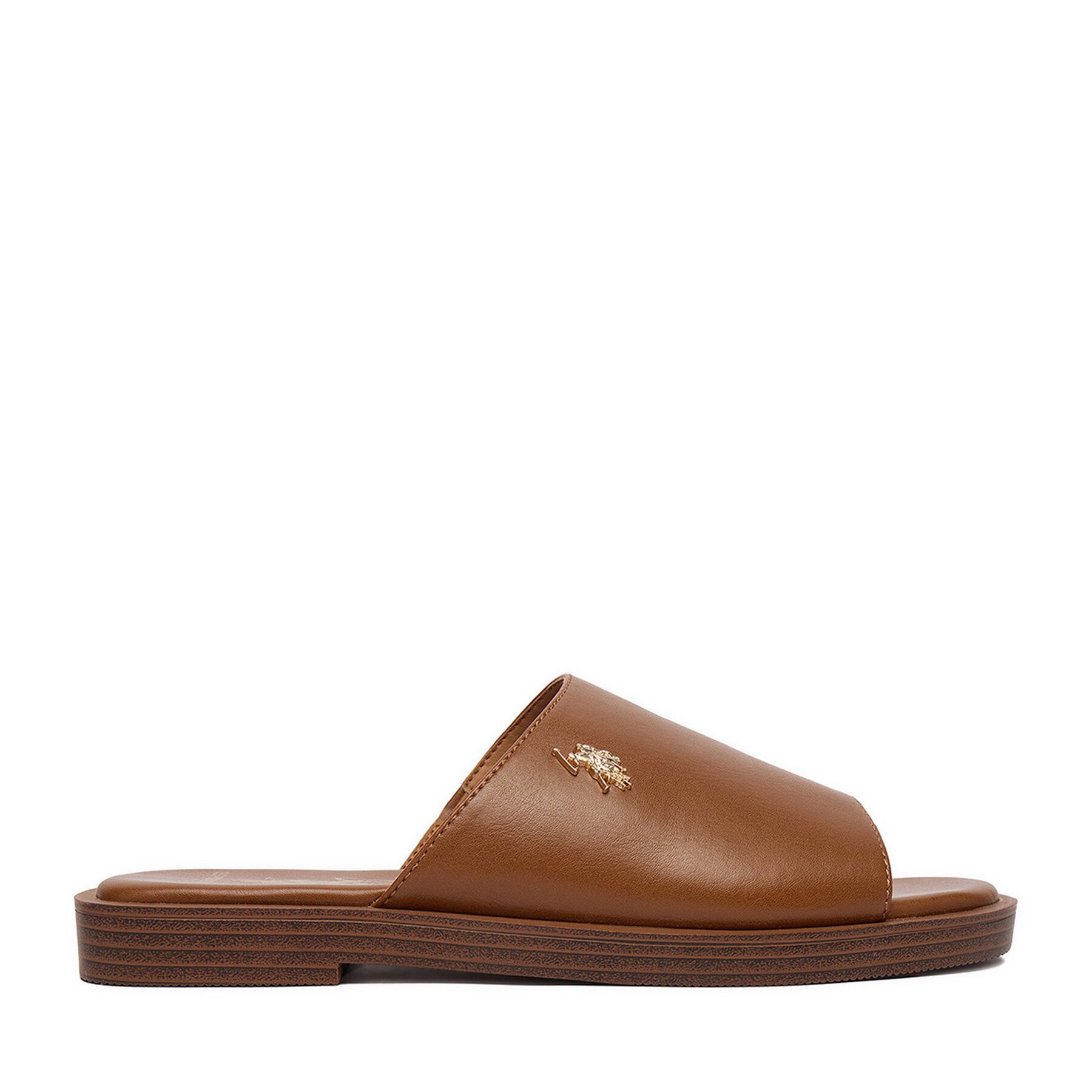 U.S. Polo Assn. US Polo Assn Damen-Flip-Flops, braun Badepantolette