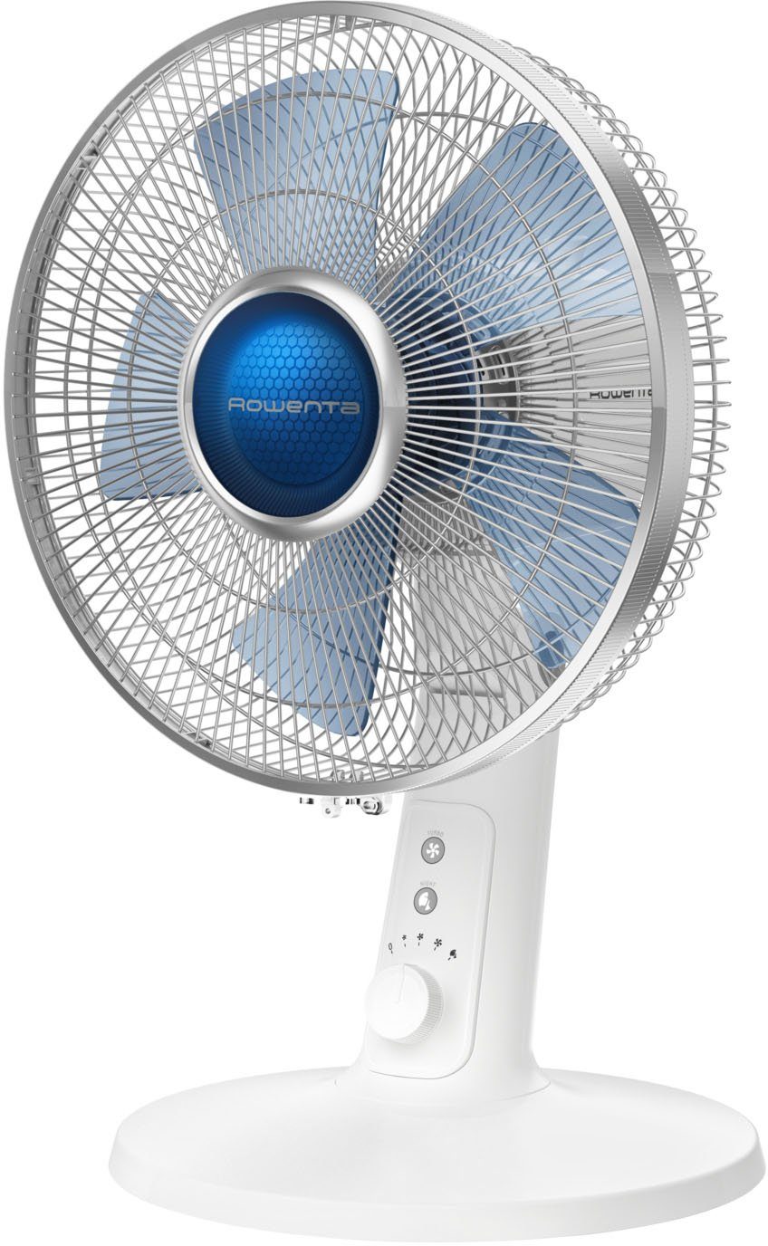 Rowenta Tischventilator Turbo Silence Extreme+, 4 Geschwindigkeiten, 45 m3/Mi, 38 dB(A), leistungsstark, Stille-Nacht-Modus, Turbo-Boost, Oszillation, VU2730
