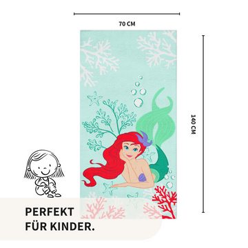 MTOnlinehandel Badetuch Arielle Meerjungfrau 70x140 cm, 100 %, Baumwolle (1-St), Strandtuch Disney's Mermaid Prinzessin