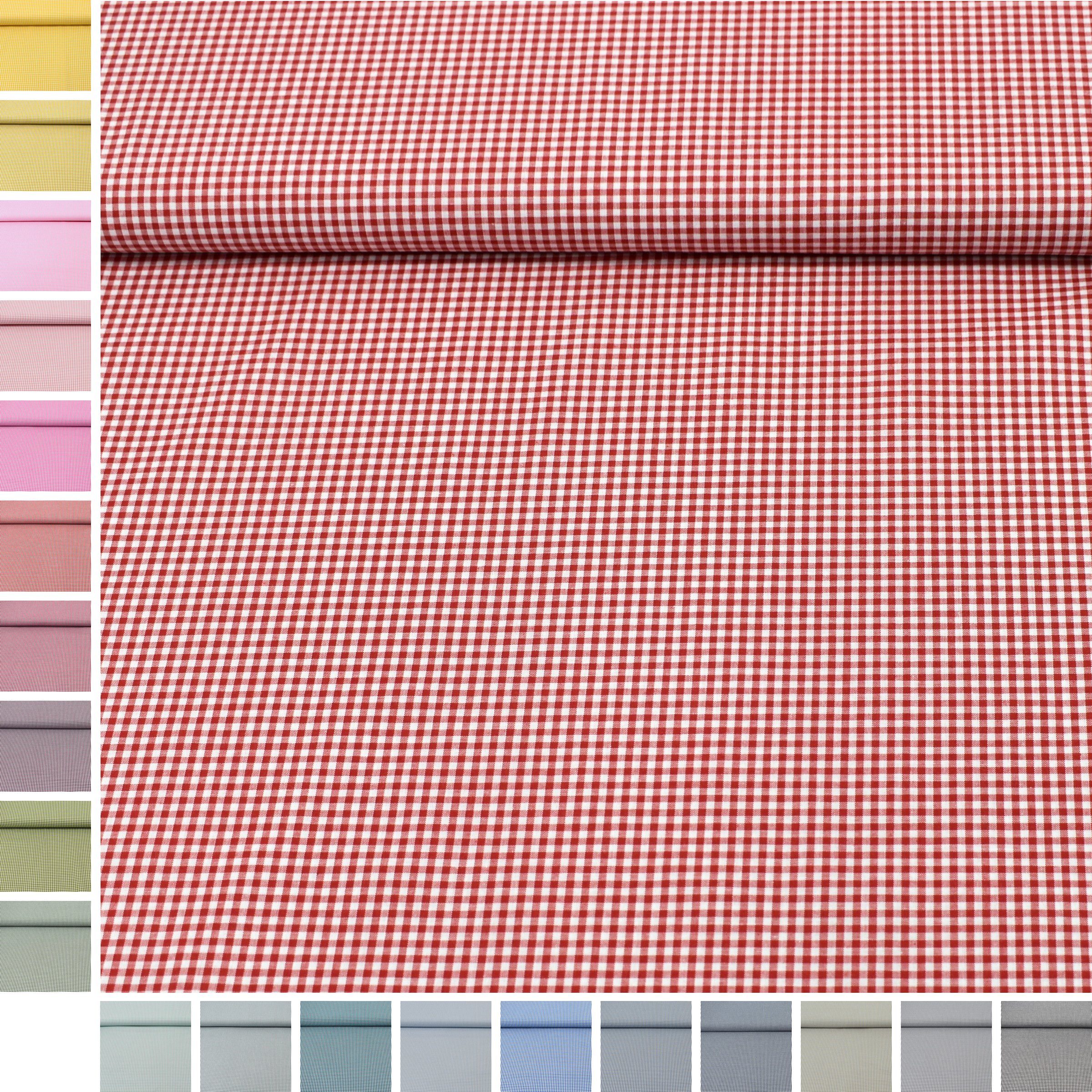 MAGAM-Stoffe Stoff "Mona", Vichy Karo klein Baumwollstoff aus Niederlande ÖKO-TEX Meterware 50cm