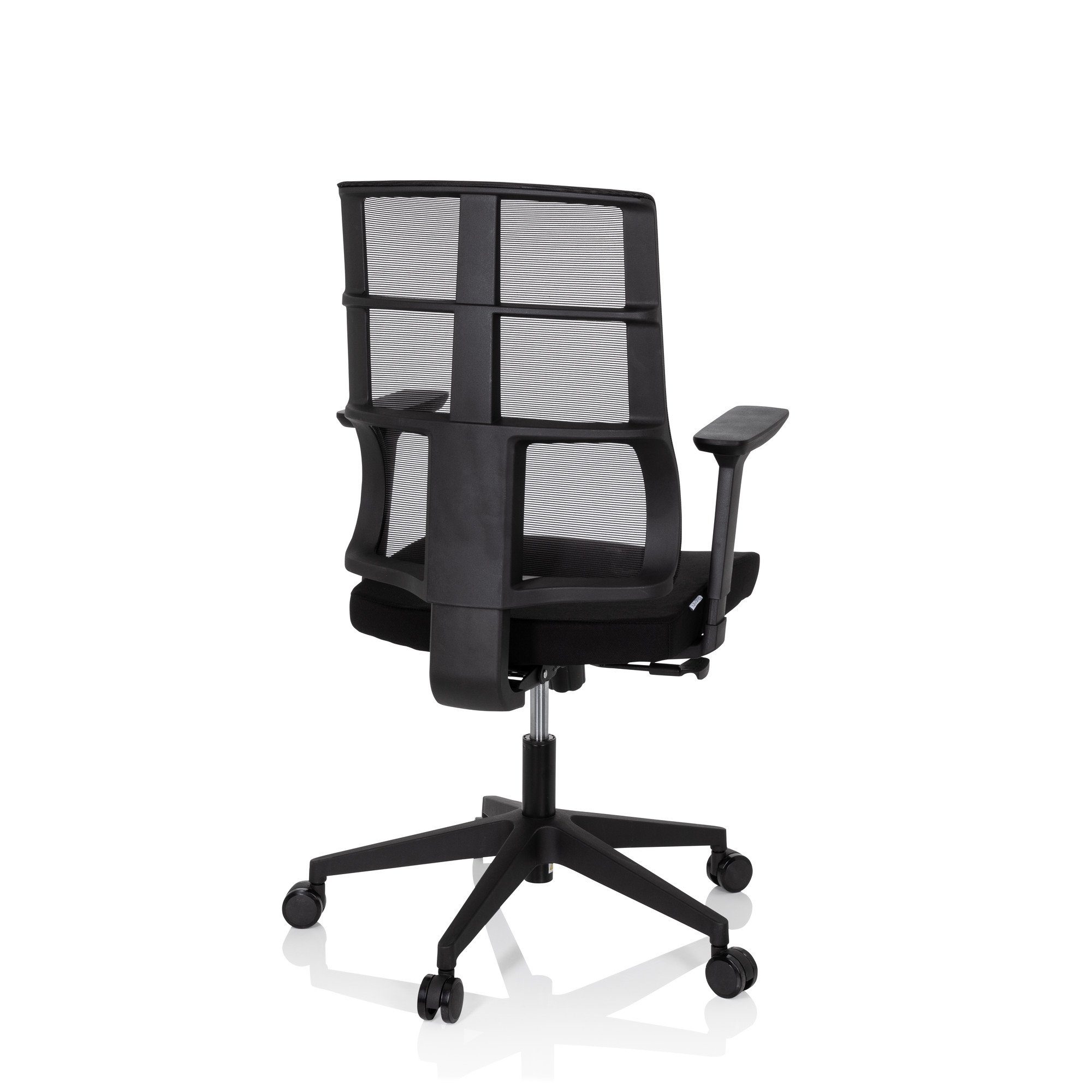Bürostuhl (1 Stoff/Netzstoff SPINIO hjh OFFICE ergonomisch Schwarz St), Profi Schreibtischstuhl Drehstuhl