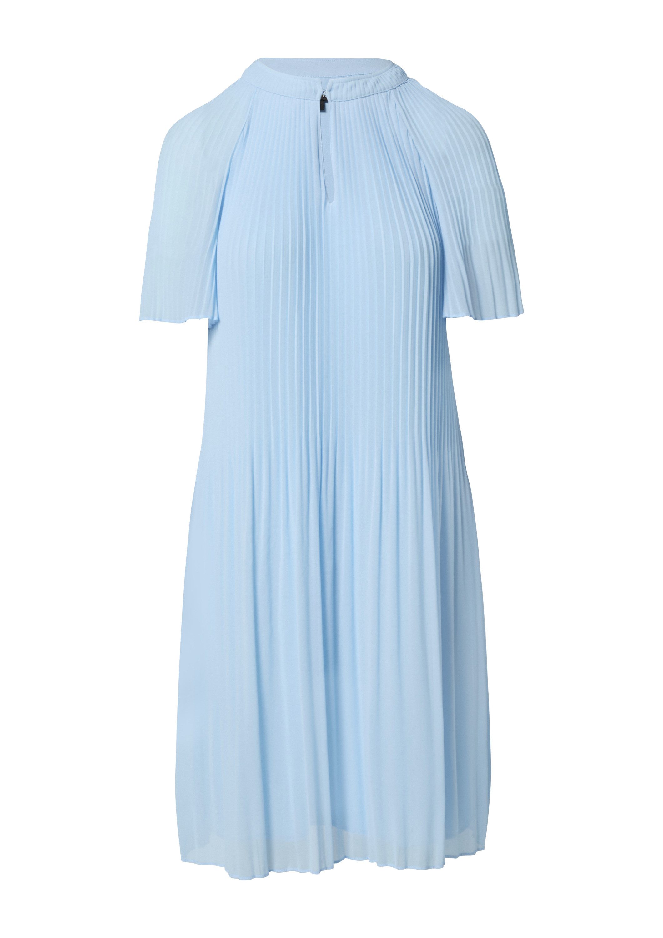 comma Minikleid Kleid Fließendes Plissee-Kleid aus Chiffon günstig online kaufen