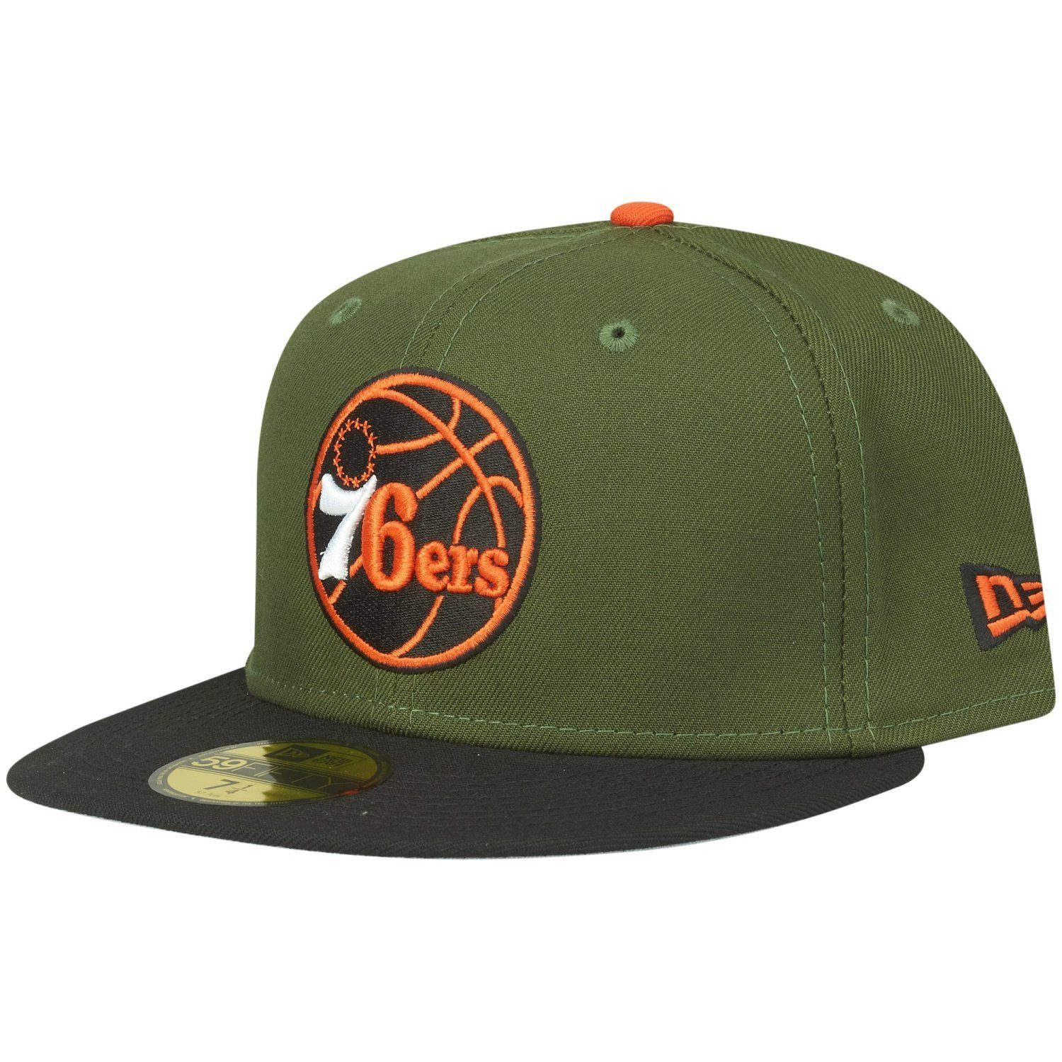 New Era Fitted Cap 59Fifty Philadelphia 76ers olive