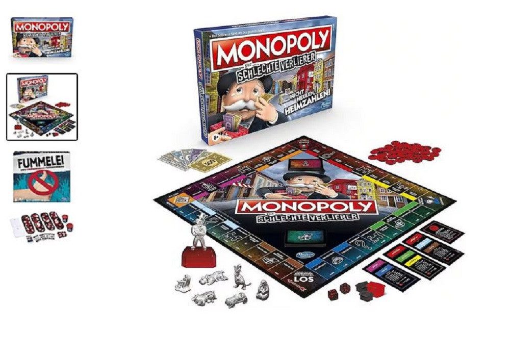 Hasbro Spiel Monopoly Brettspiel - Heimzahlen Abenteuer Strategiespiel, Familien-Spieleabend / Partyspiel geeignet, Geschenke
