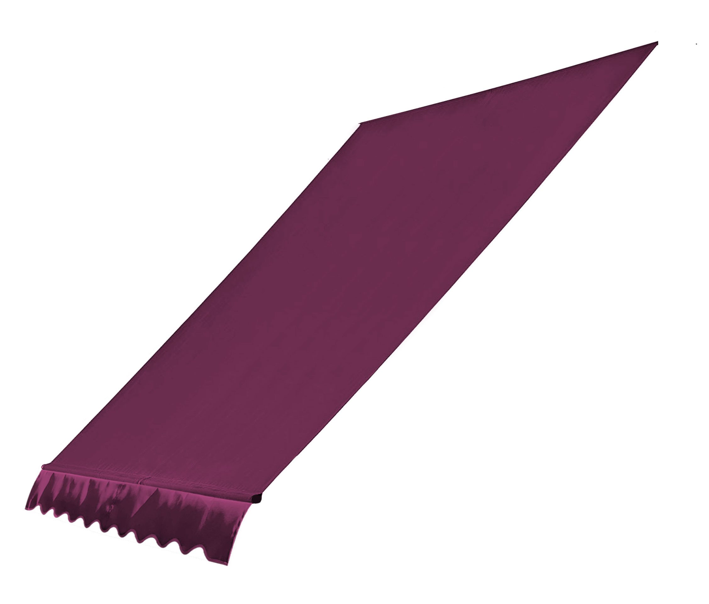 Quick Star Klemmmarkise Ersatzdach für Klemmmarkise 200x130cm Bordeaux (1-St) Die Frontschlaufe ist passend für Stangen mit Durchmesser bis zu 28mm.