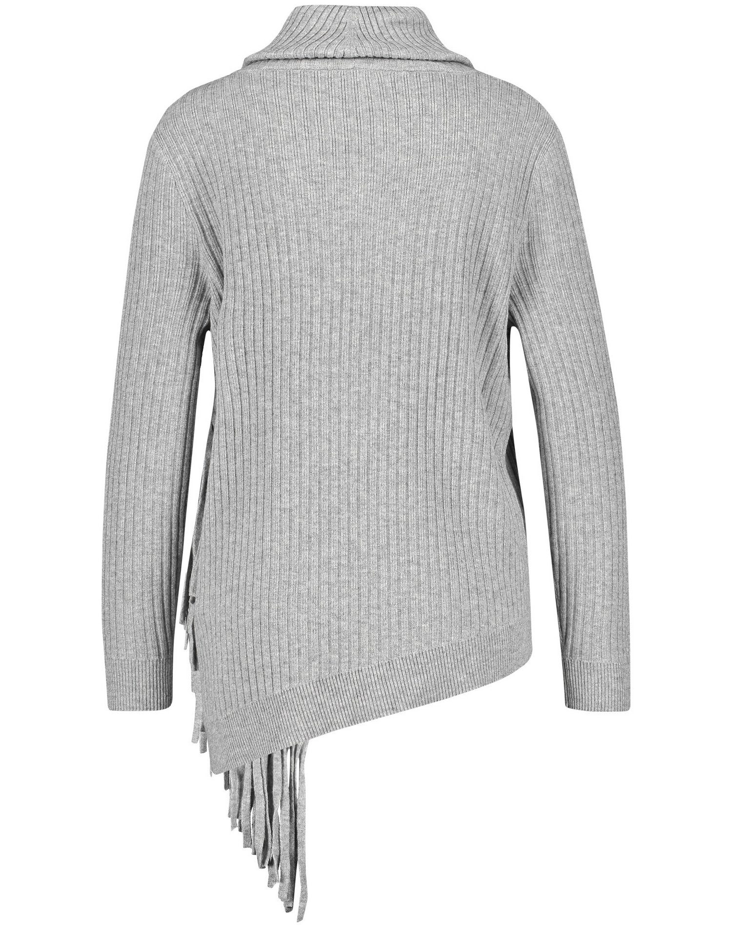 Damen Pullover GERRY WEBER Rollkragenpullover Pullover mit Fransendetail (1-tlg) Pullover