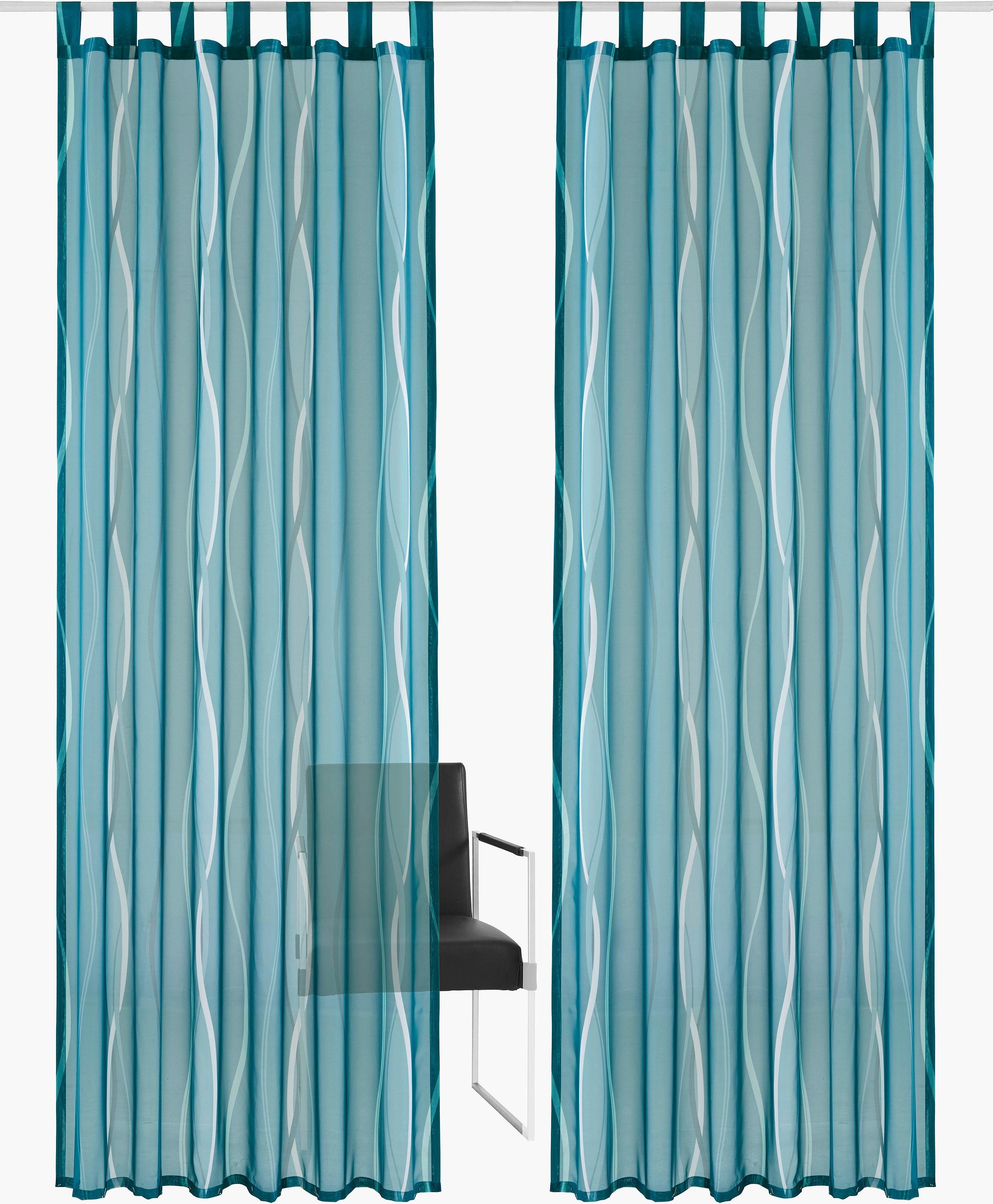 my home Gardine "DIMONA" Schlaufen 2 Stk. tlg. 2-er Set, Voile, Polyester, günstig online kaufen