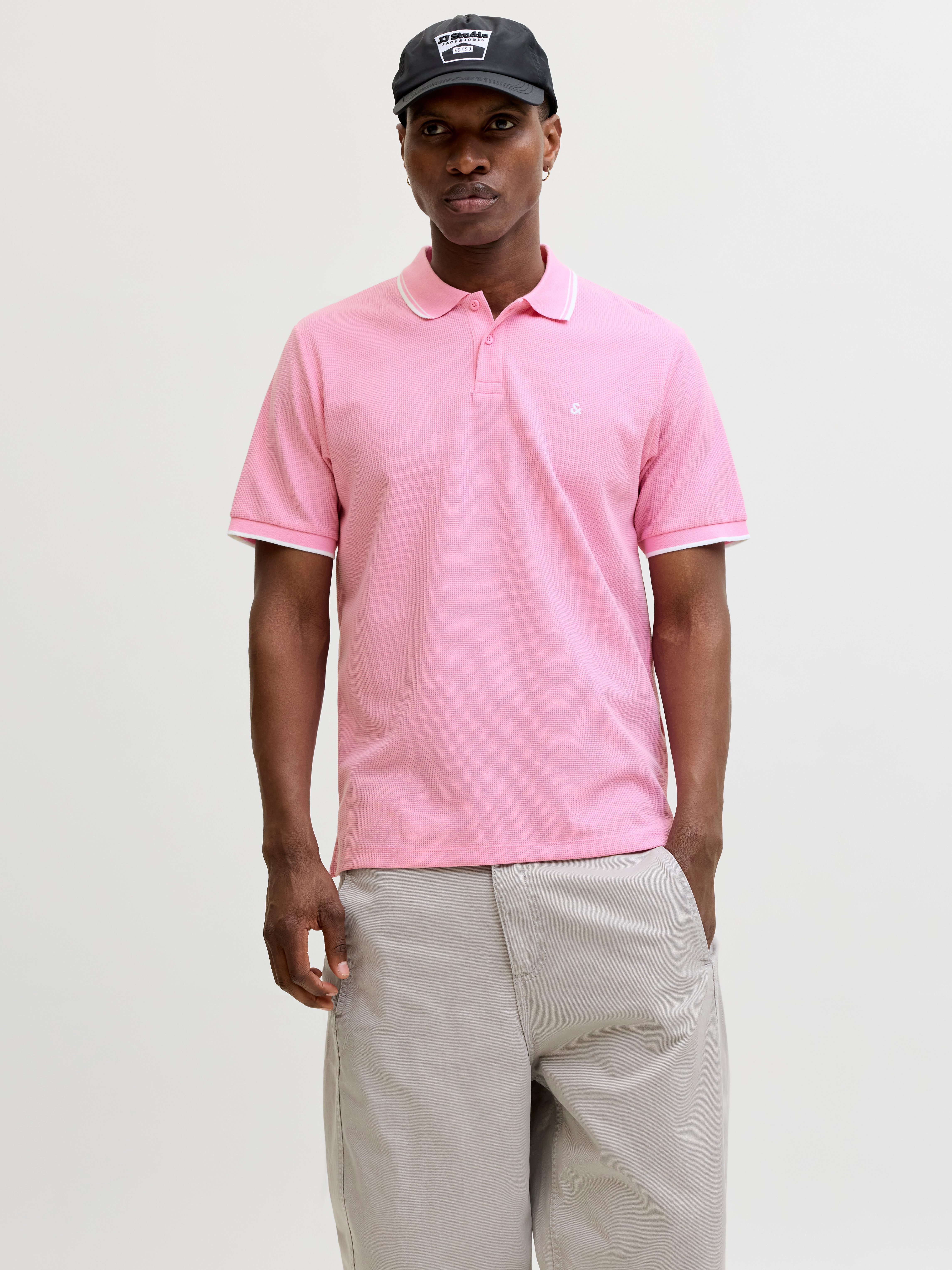 Jack & Jones Poloshirt JJEAUSTIN POLO SS NOOS Materialmix, regular fit günstig online kaufen