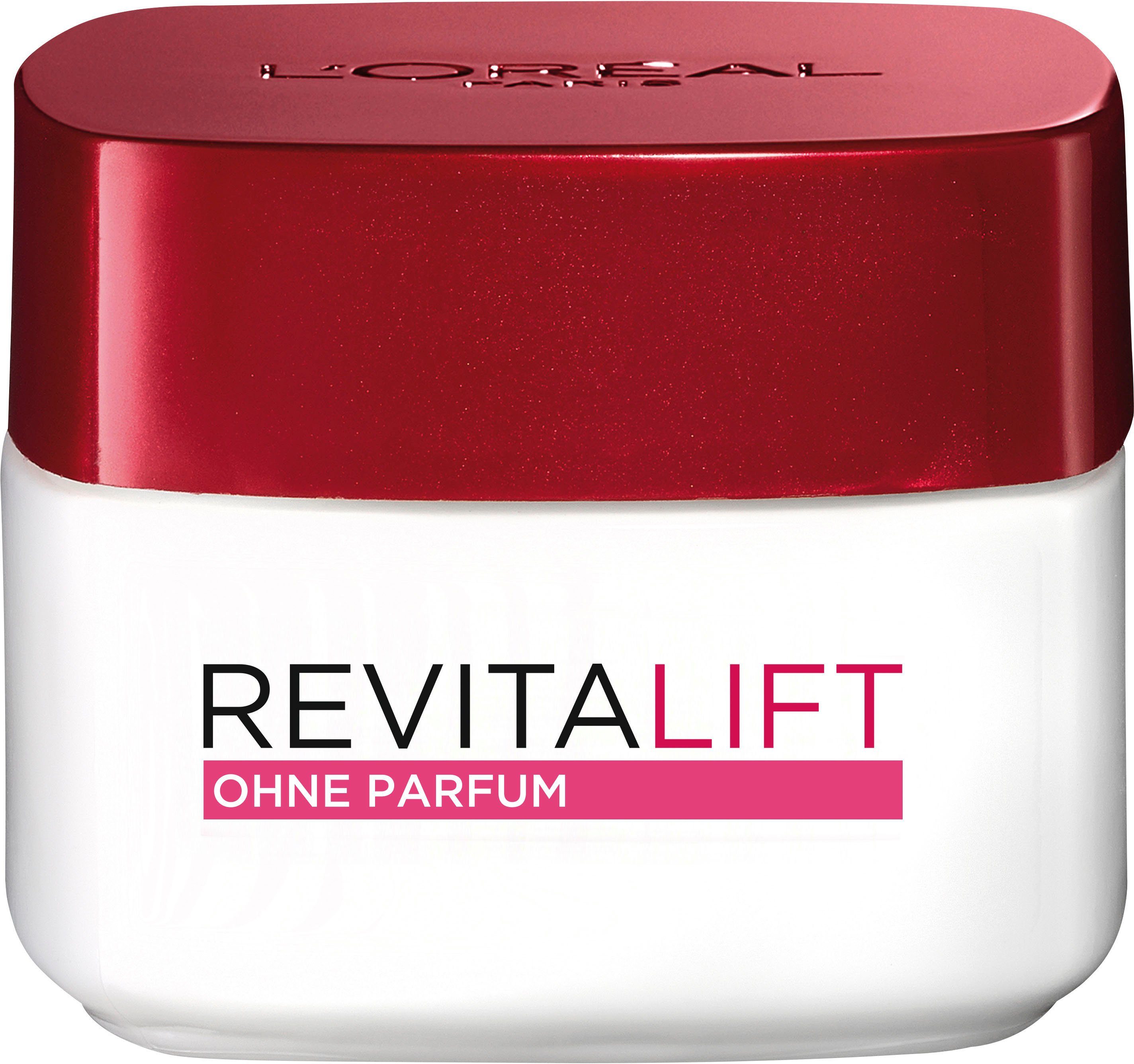 L'ORÉAL PARIS Feuchtigkeitscreme REVITALIFT KLASSIK OHNE PARFUM, für sensitive Haut, ohne Parfüm und Alkohol, mildert Falten