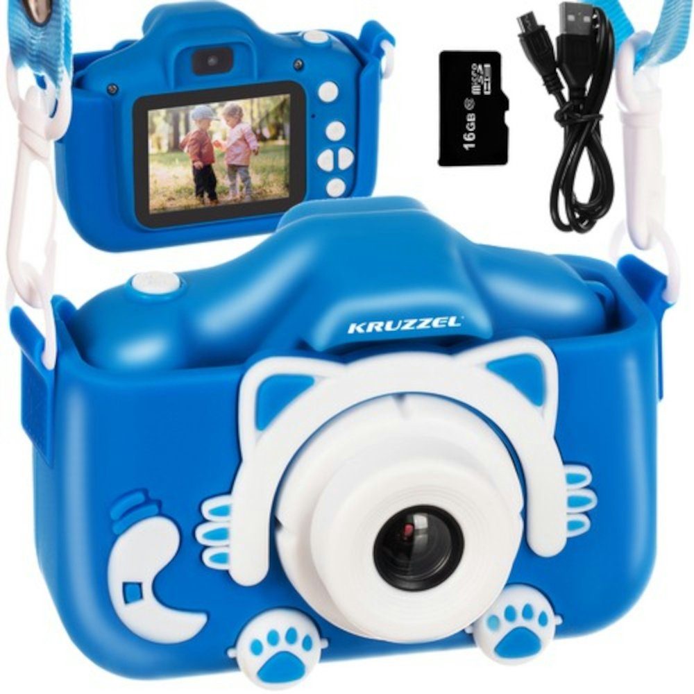 Blaue Digitalkamera Kinderkamera