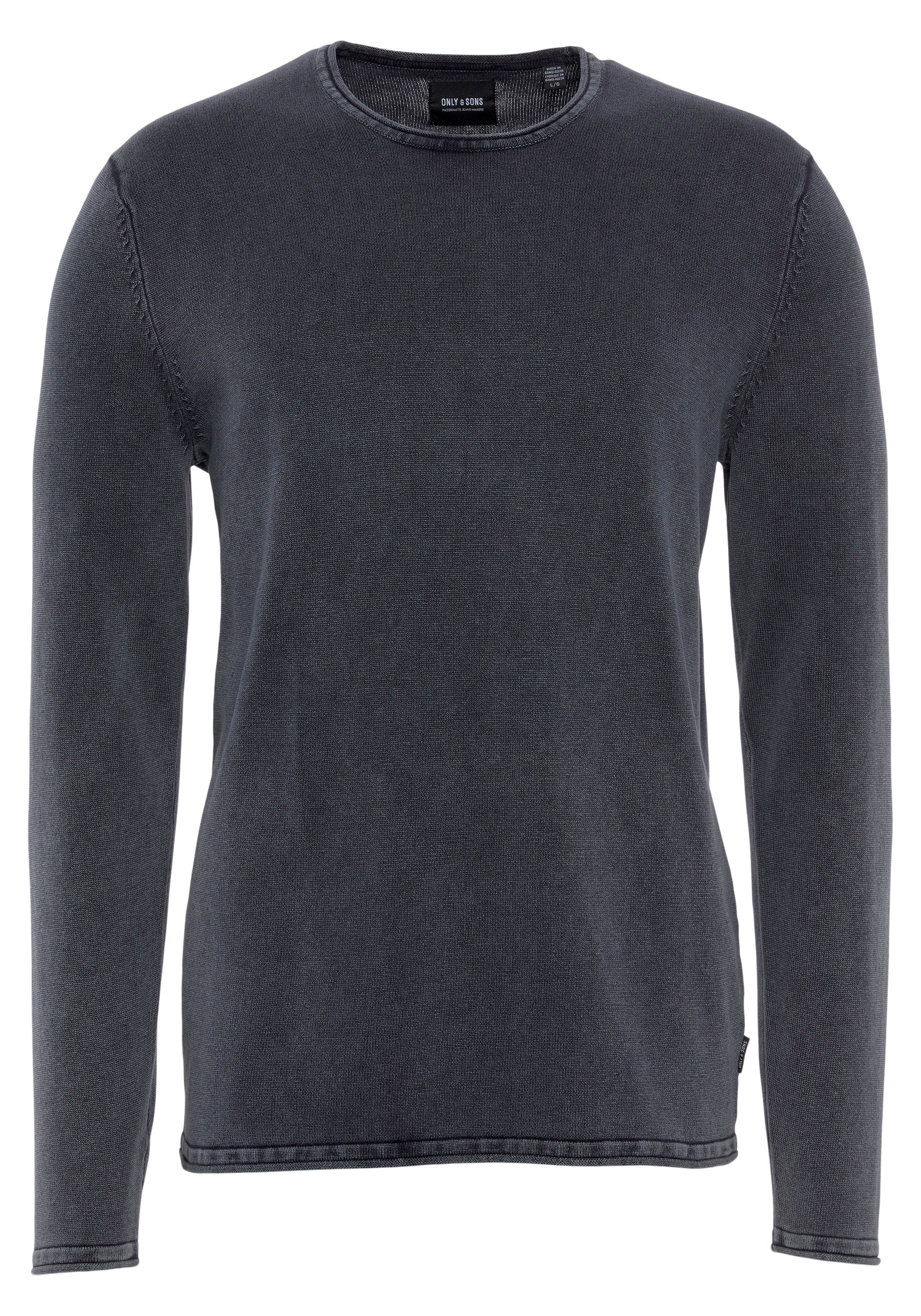 Rundhalspullover OS WASH CREW KNIT CS