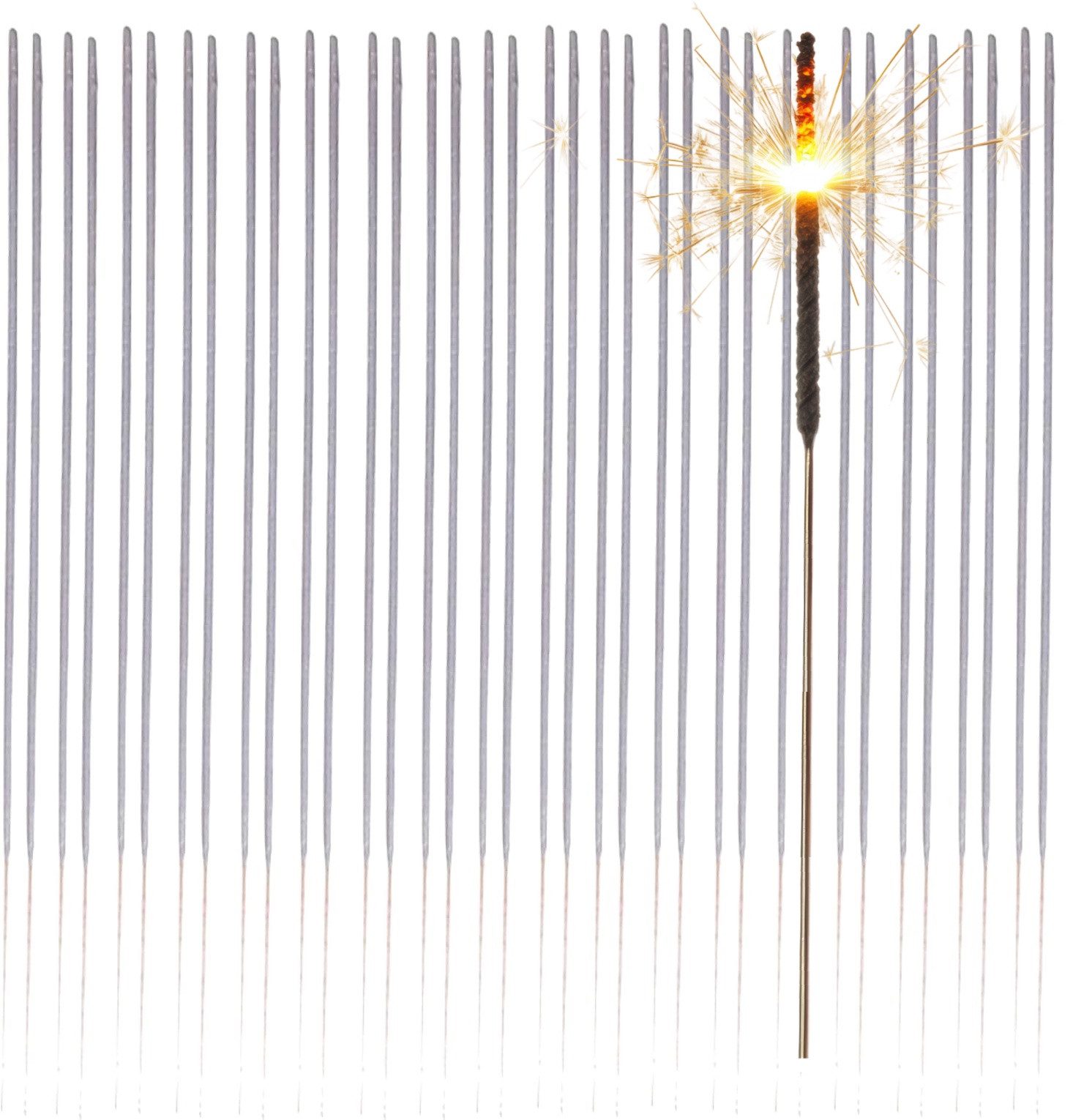 FlameXBurn Geburtstagskerze XXL Wunderkerzen 28 cm - Feuerwerk im Sternenli günstig online kaufen