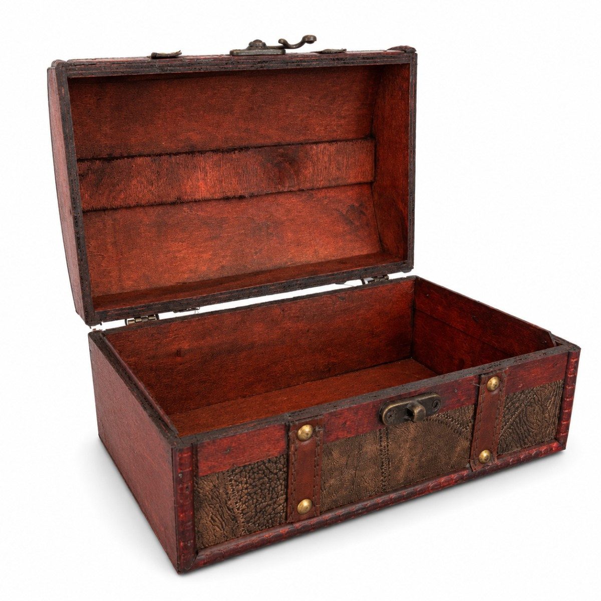 Das Kostümland Geschenkbox Schatzkiste Holz Piratentruhe Geschenkbox Aufbewah – Bild 5 von 5
