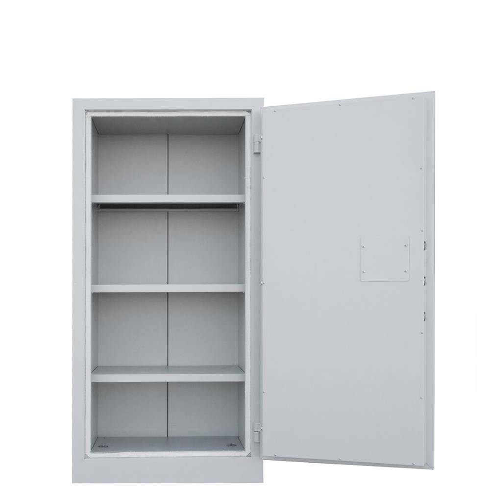 Aktenschrank, und Bränden mm RAL 7035 leichten 7035 1500 RAL x Türen x 4 Steelboxx Lichtgrau Mehrzweckschrank OH, (1-St) vor in Lichtgrau/ Einbruchsversuchen Lüllmann® Korpus in Lichtgrau 550 700 Schutz | feuergeschützt,