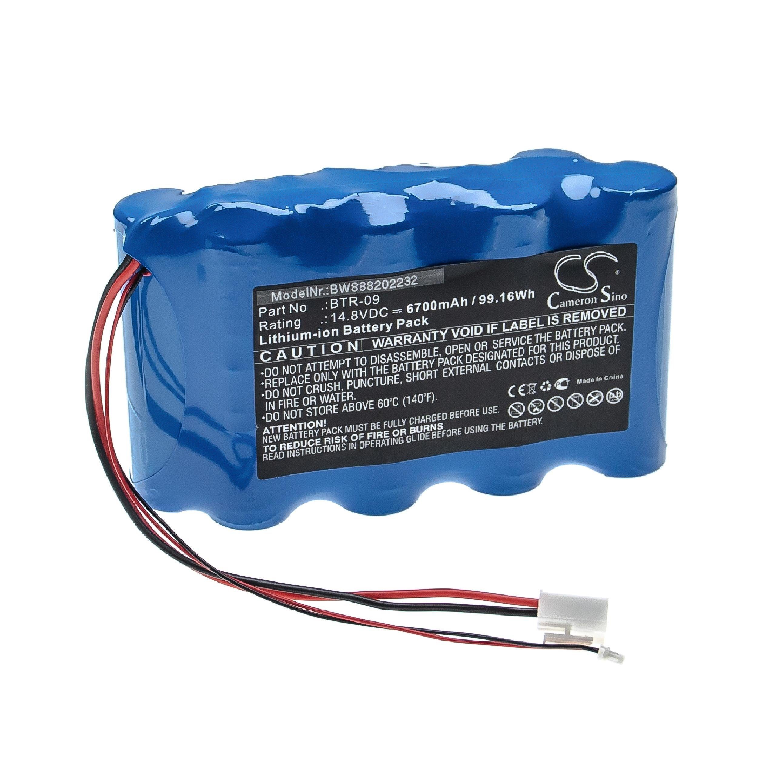 vhbw passend für Fujikura FSM-601S, FSM-602S, FSM-61S, FSM-62S, FSM-702R, Akku 6700 mAh