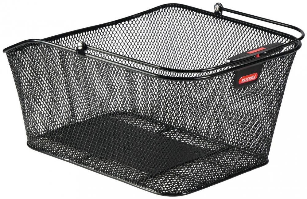 KlickFix Fahrradkorb Rixen Kaul, KLICKfix Hinterradkorb City 2 für Racktime schwarz 41x31x