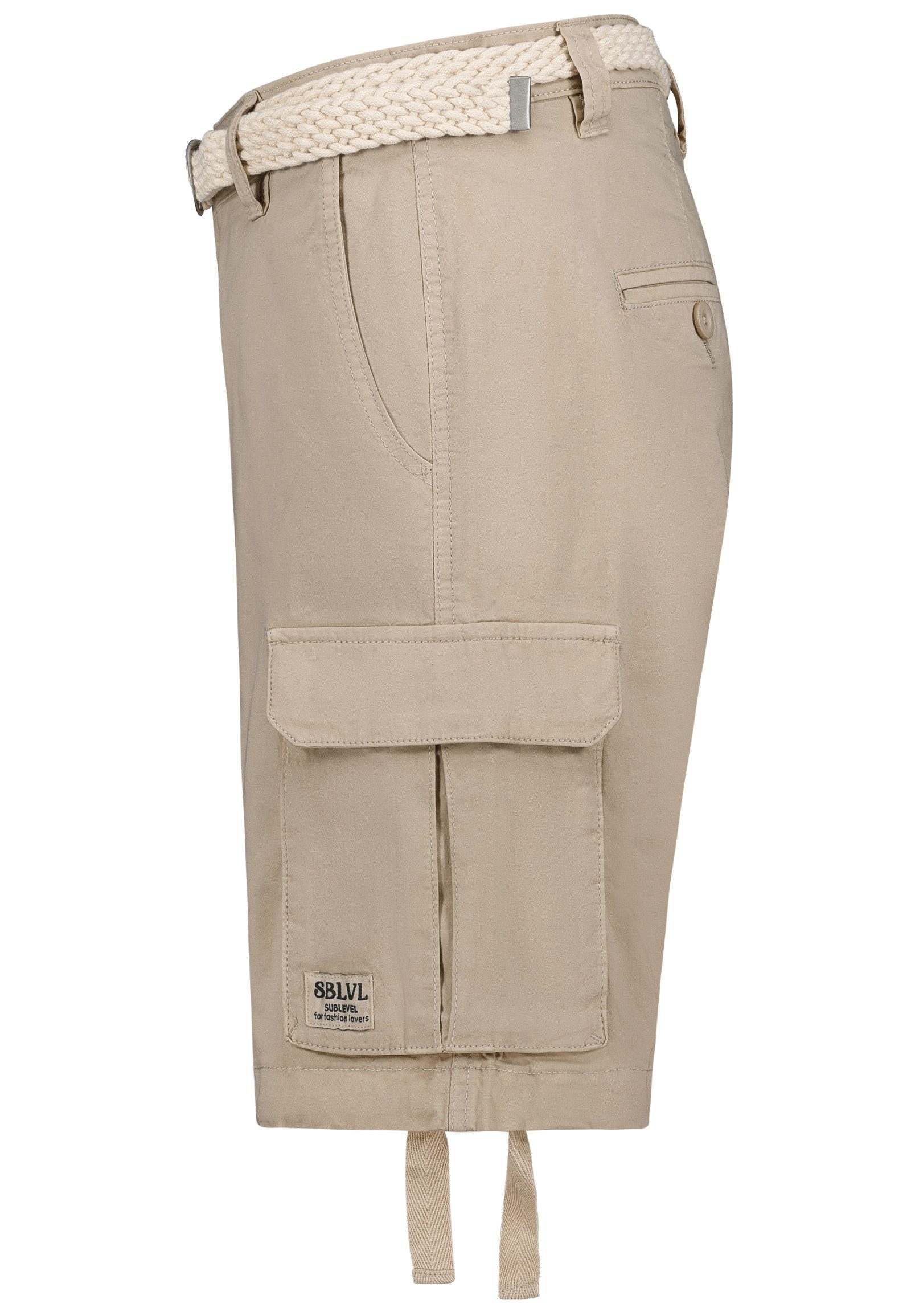 SUBLEVEL Bermudas Sublevel Damen Cargo Shorts Bermuda Kurze Hose Freizeit Short Denim