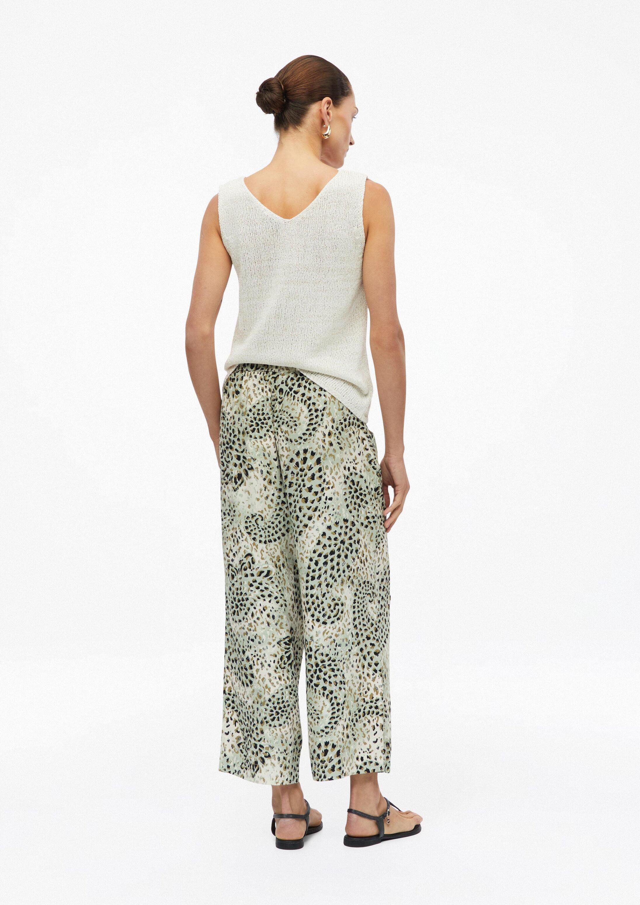 s.Oliver Culotte Hose Culotte mit All-over-Print und Elastikbund