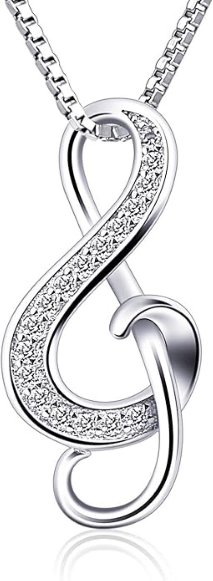 B. Catcher Kette mit Anhänger Silberkette mit Notenschlüssel-Anhänger: Eleg günstig online kaufen