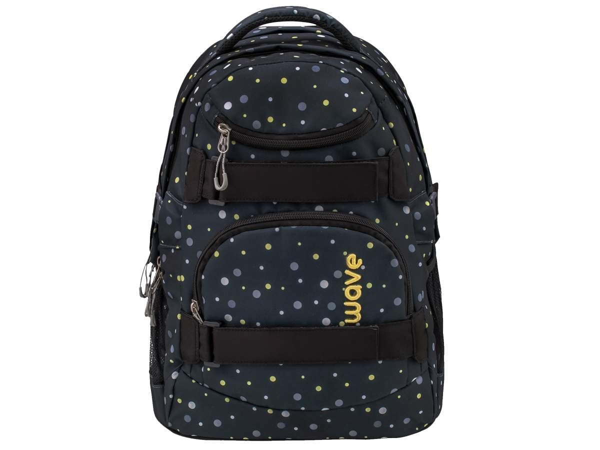 Wave Schulrucksack "Infinity" Rucksack Schule 2025 für Mädchen Jungen Teenager, Schultasche, ab 5. Klasse, weiterführende Schule, 3tlg. Set