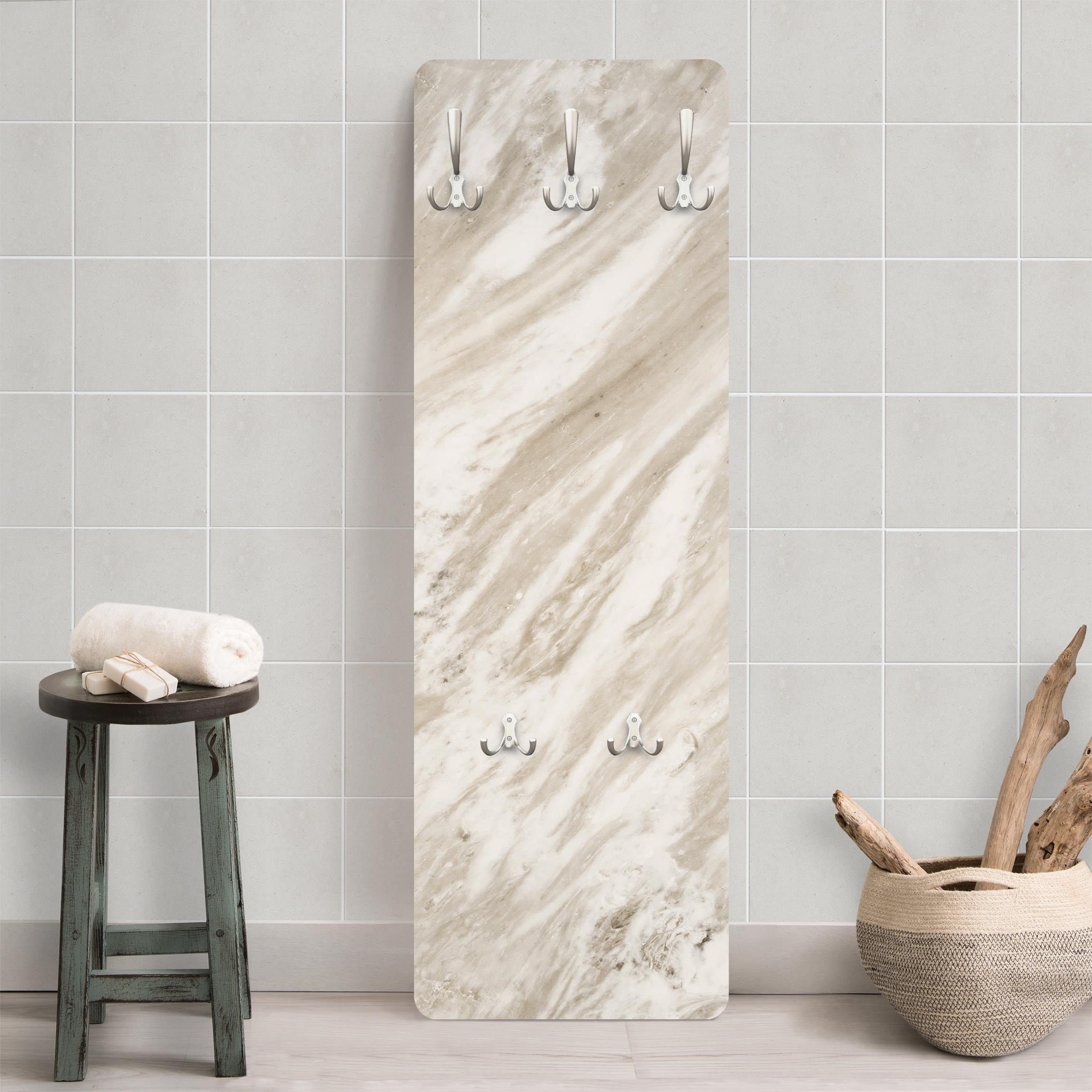 Bilderdepot24 Garderobenpaneel Design 3D-Optik Muster Steinoptik Palissandr günstig online kaufen