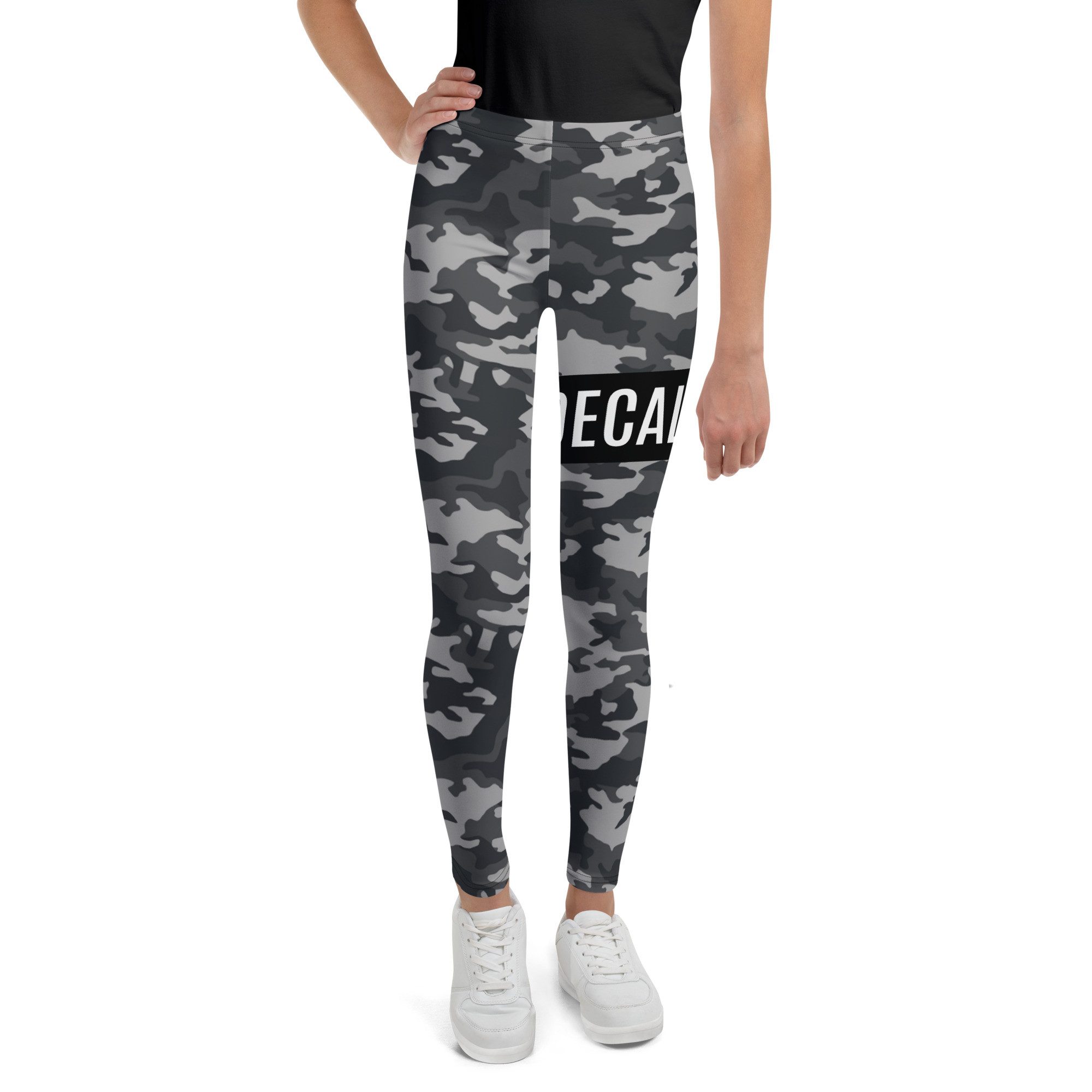 DECALVIBES Leggings Mädchen Leggings für Kinder & Jugendliche Urban Side Greyness 4-Wege-Stretch, weiches Material, formstabil, komfortabler Sitz