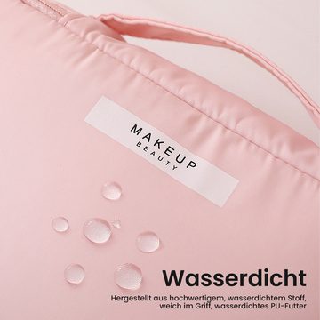 Daisred Kulturbeutel Kosmetiktasche Waschtasche Wasserdicht Kosmetik-Koffer Reisetasche (2-tlg)