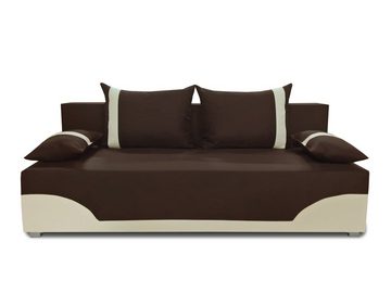 Sofnet Schlafsofa Dario, mit Schlaffunktion und Bettkasten, Bettsofa, Couch, Sofagarnitur