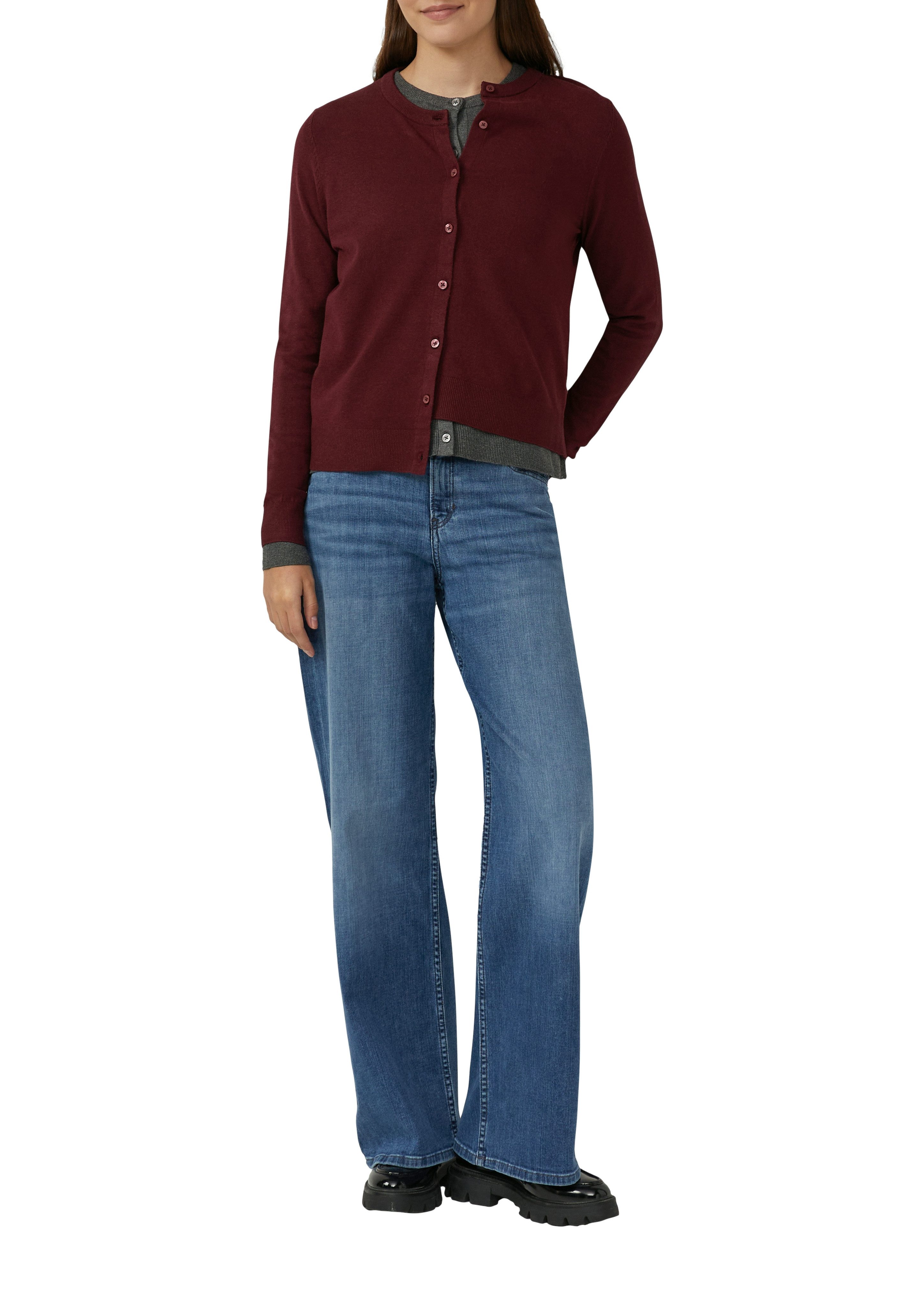 s.Oliver Strickjacke mit Knopfleiste günstig online kaufen