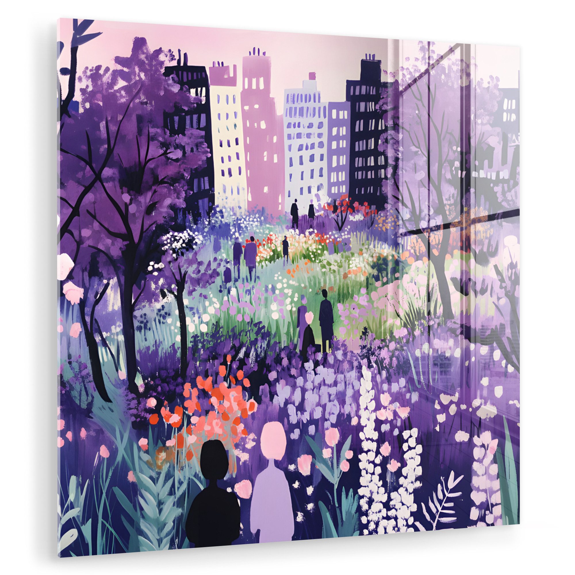 MuchoWow Acrylglasbild Park - Bäume - günstig online kaufen