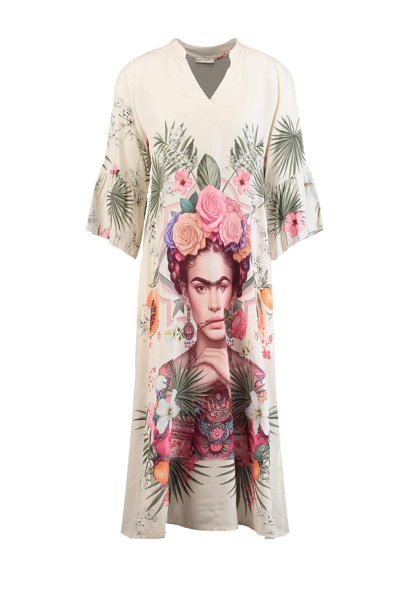 Key Largo Druckkleid WD PAINTING v-neck (1-tlg)