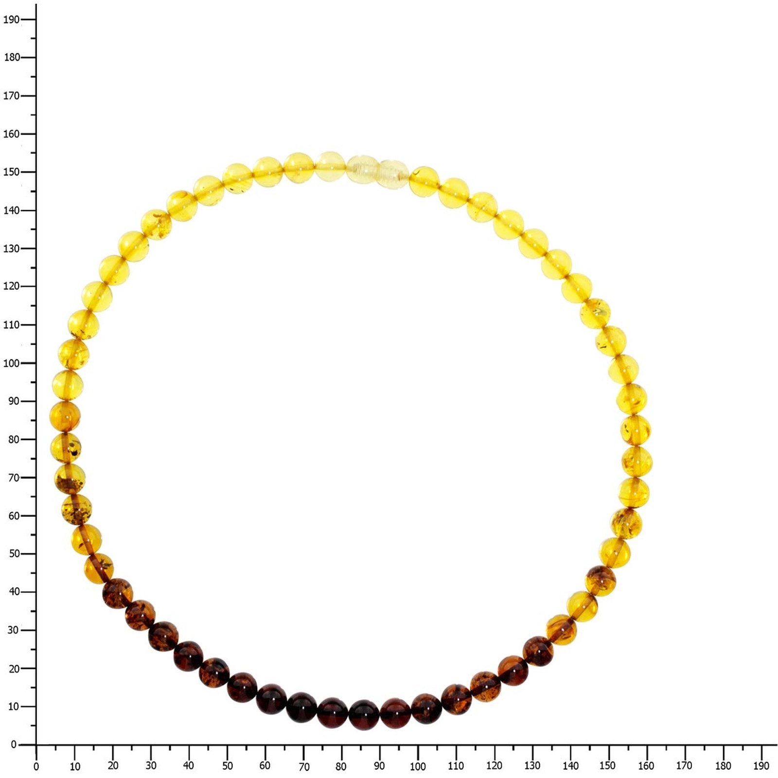 OSTSEE-SCHMUCK Gliederkette Ostsee-Schmuck Kette Kugel 8 mm Kette Kugel 8 mm (1-tlg)
