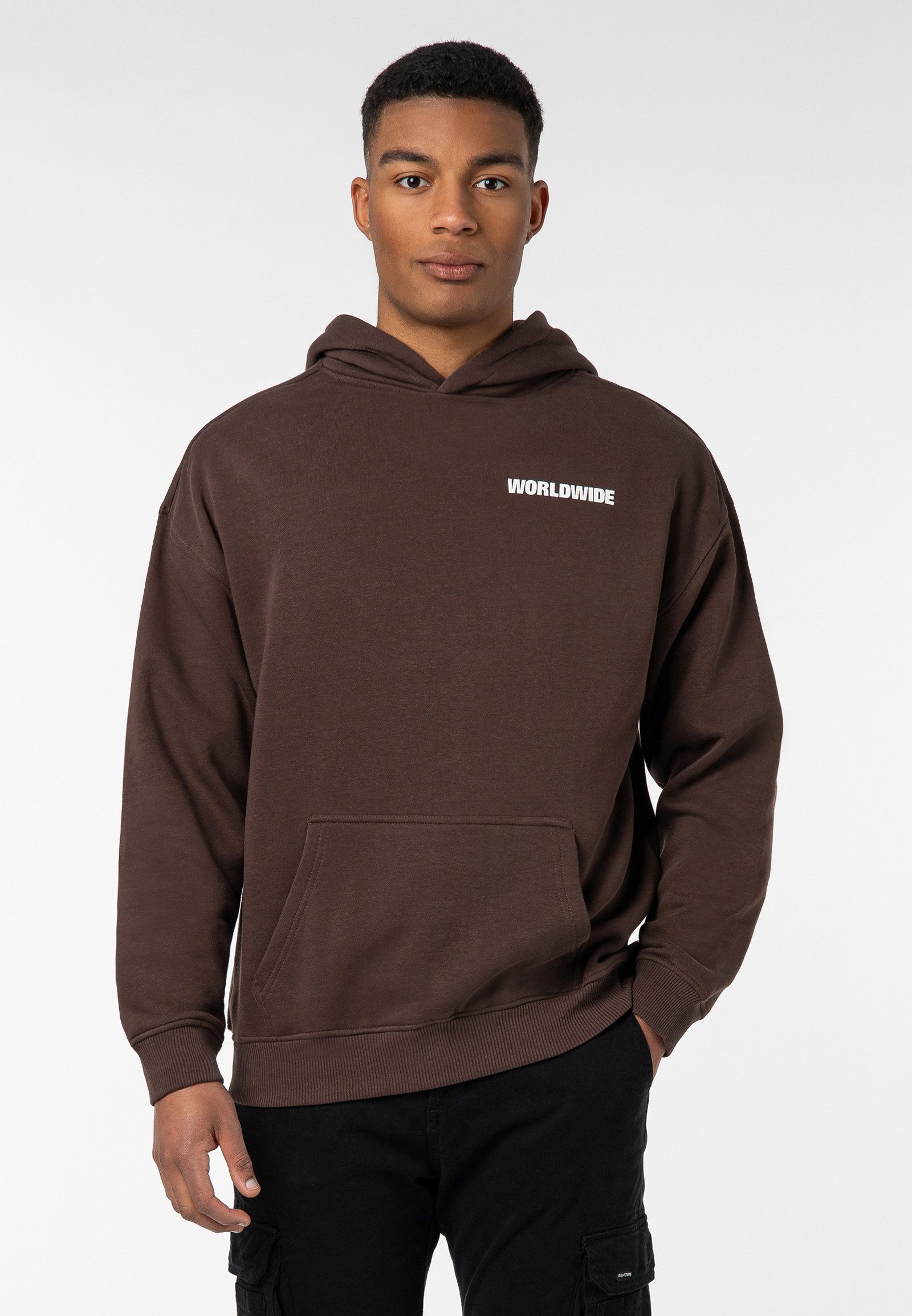 SUBLEVEL Hoodie Herren Kapuzenpullover Worldwide Print günstig online kaufen