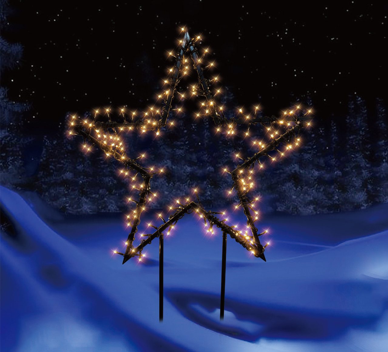 Trend Line Gartenstecker TrendLine LED Stecker Stern Ø 60 x 80 cm warmweiß günstig online kaufen