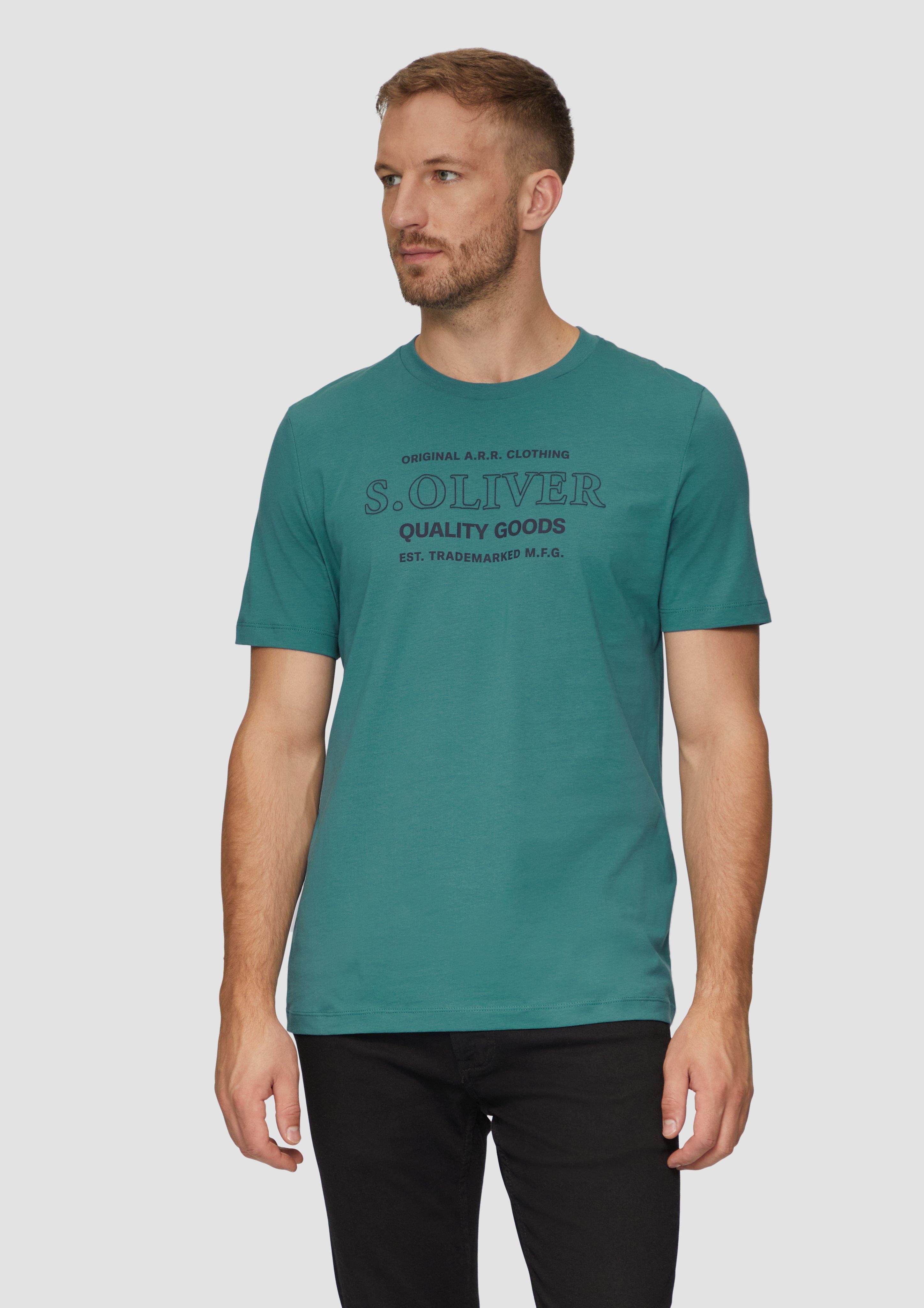 s.Oliver Kurzarmshirt T-Shirt mit Logo-Motiven aus günstig online kaufen