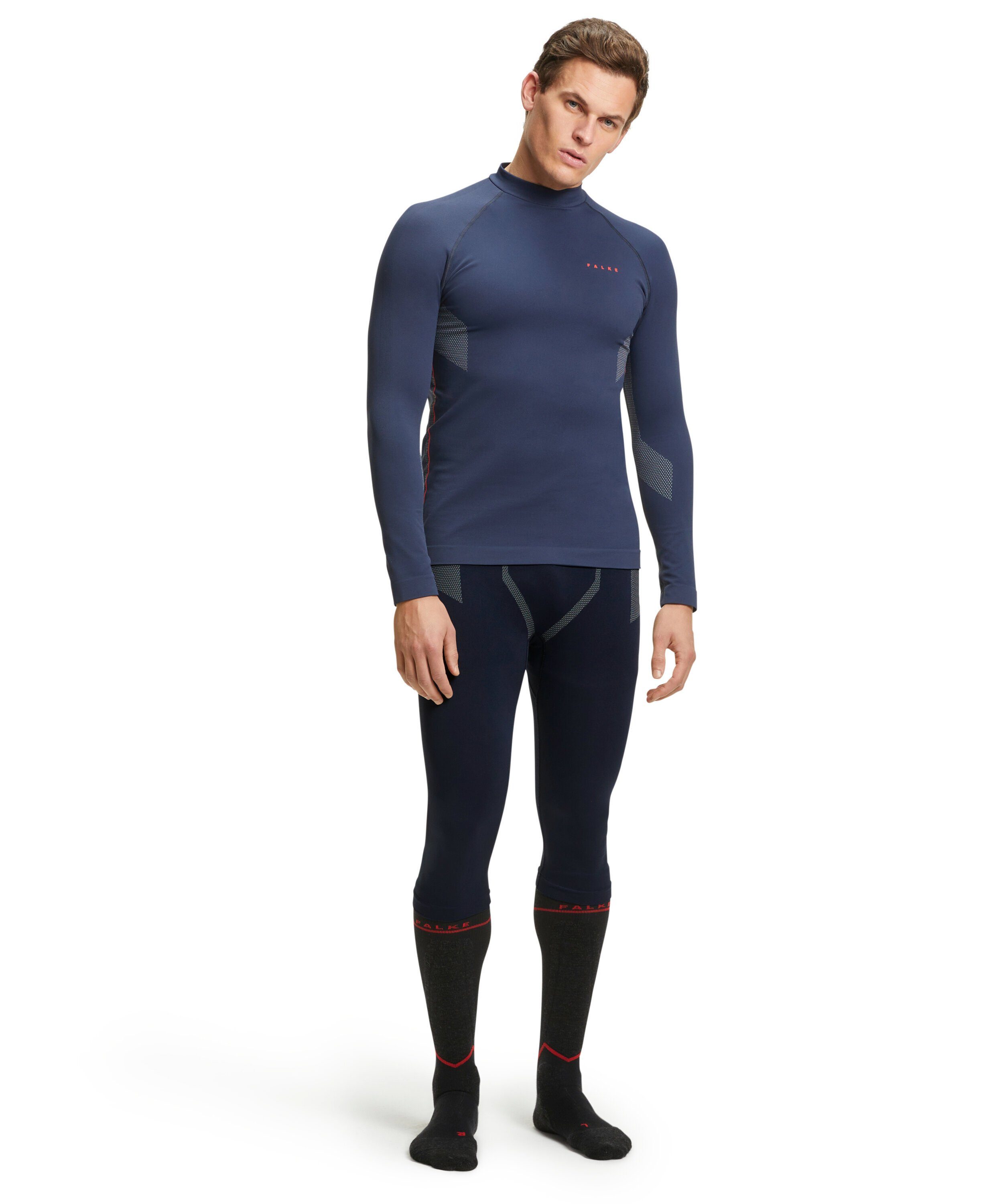 (6116) blue Maximum space Warm FALKE (1-St) mit Rücktrocknung schneller Thermounterhose